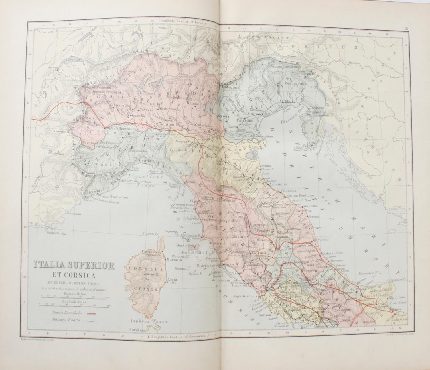 Late 19th Century Ginn & Company's Classical Atlas by Ginn & Company, First Edition