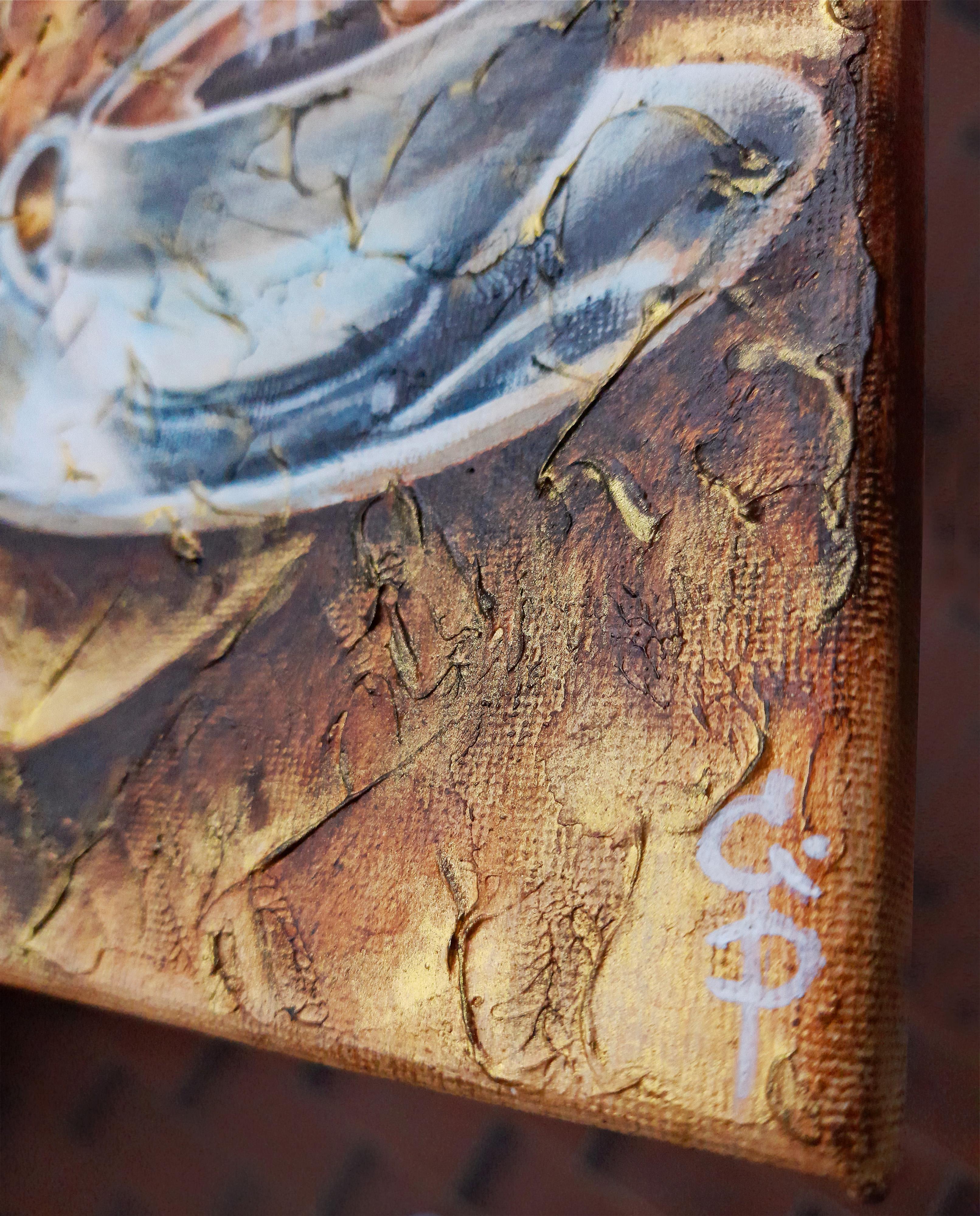 Kaffee. Originalgemälde – Painting von Ginna Paola