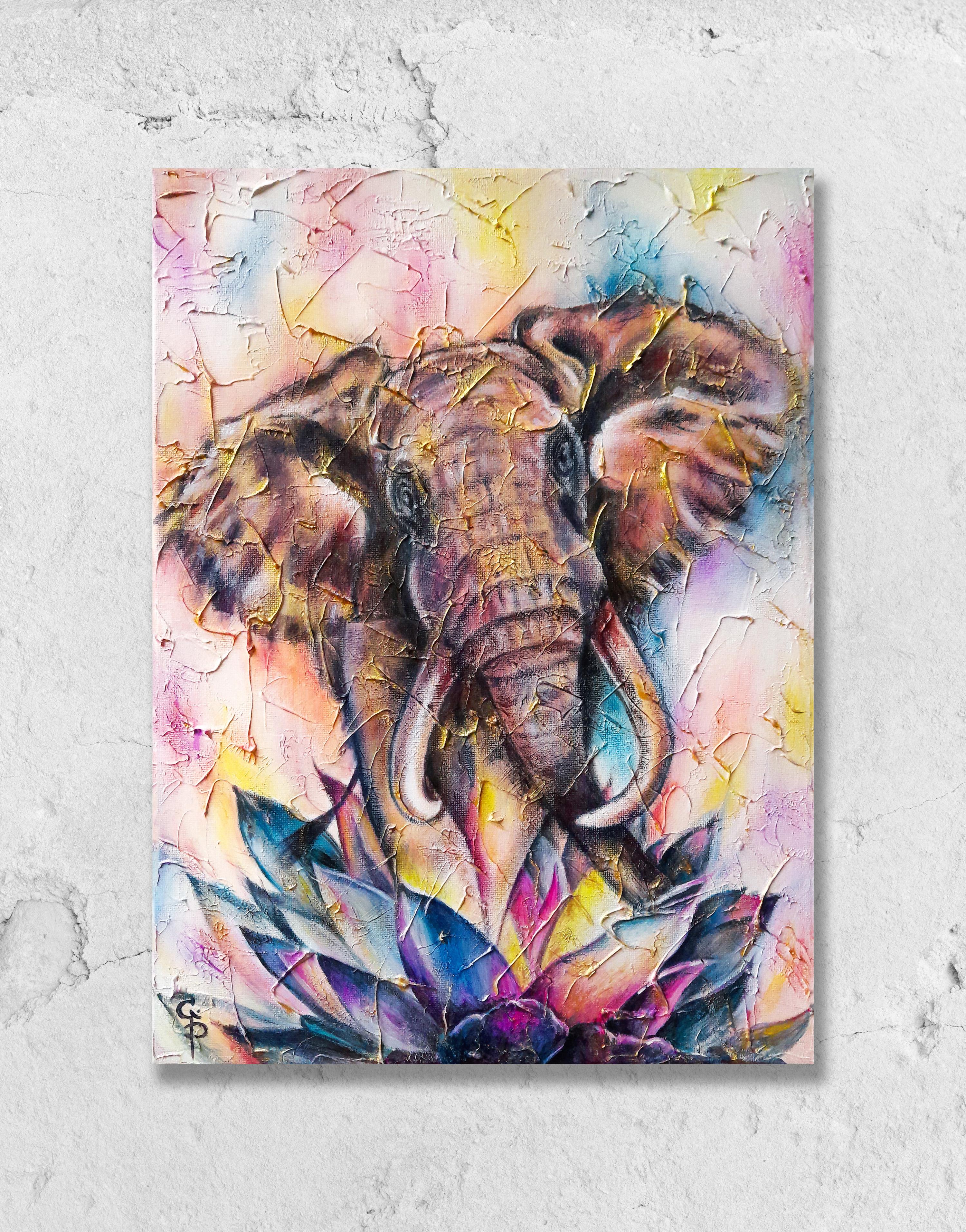 Elefant. Thousand und erstes Blütenblatt im Angebot 3