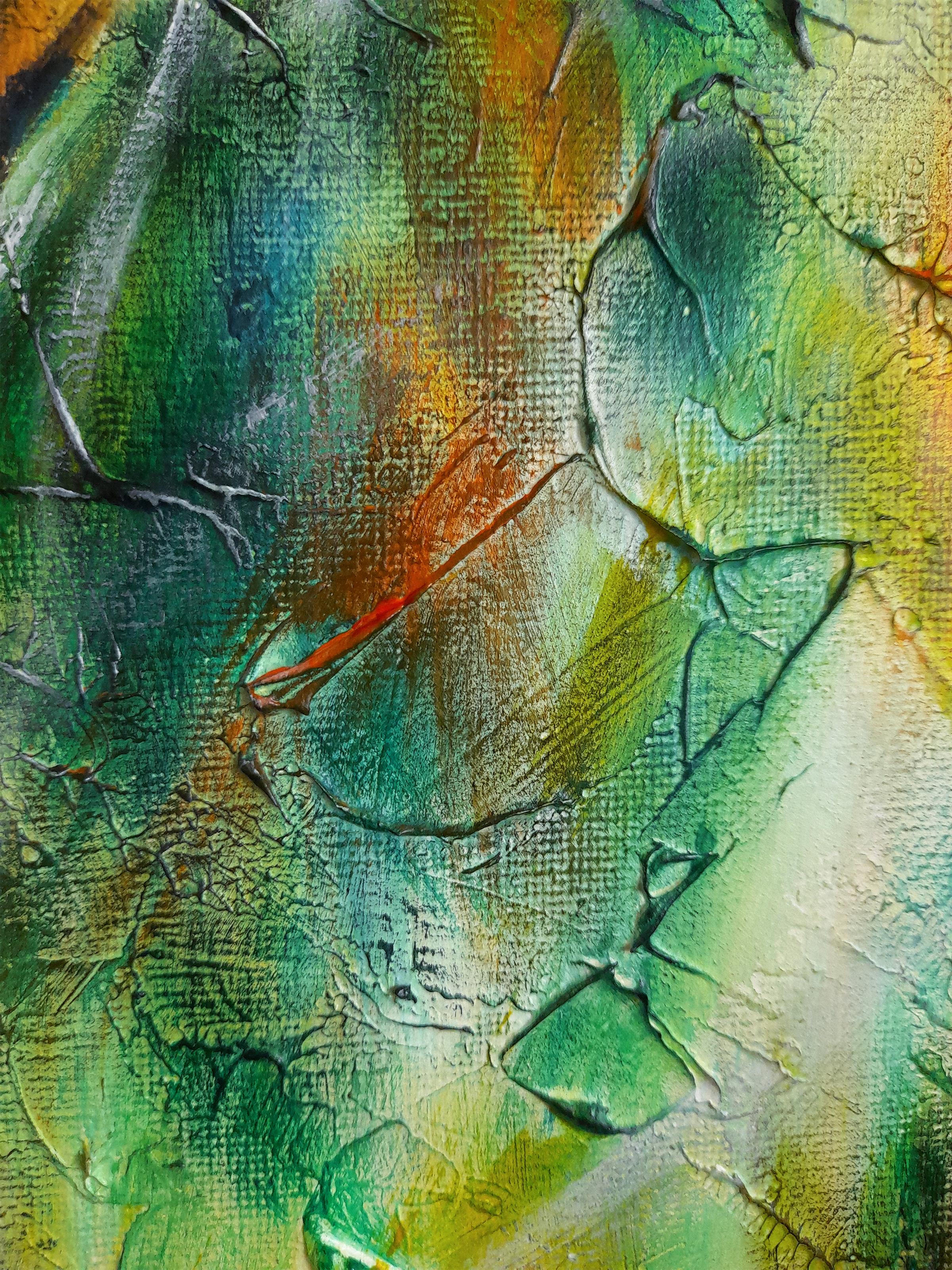 Flight in the fifth dimension. Originalgemälde (Impressionismus), Painting, von Ginna Paola