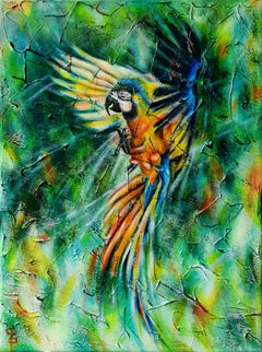 Flight in the fifth dimension. original painting