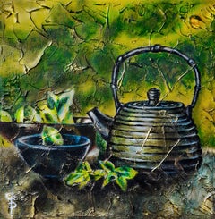 Té verde. cuadro original