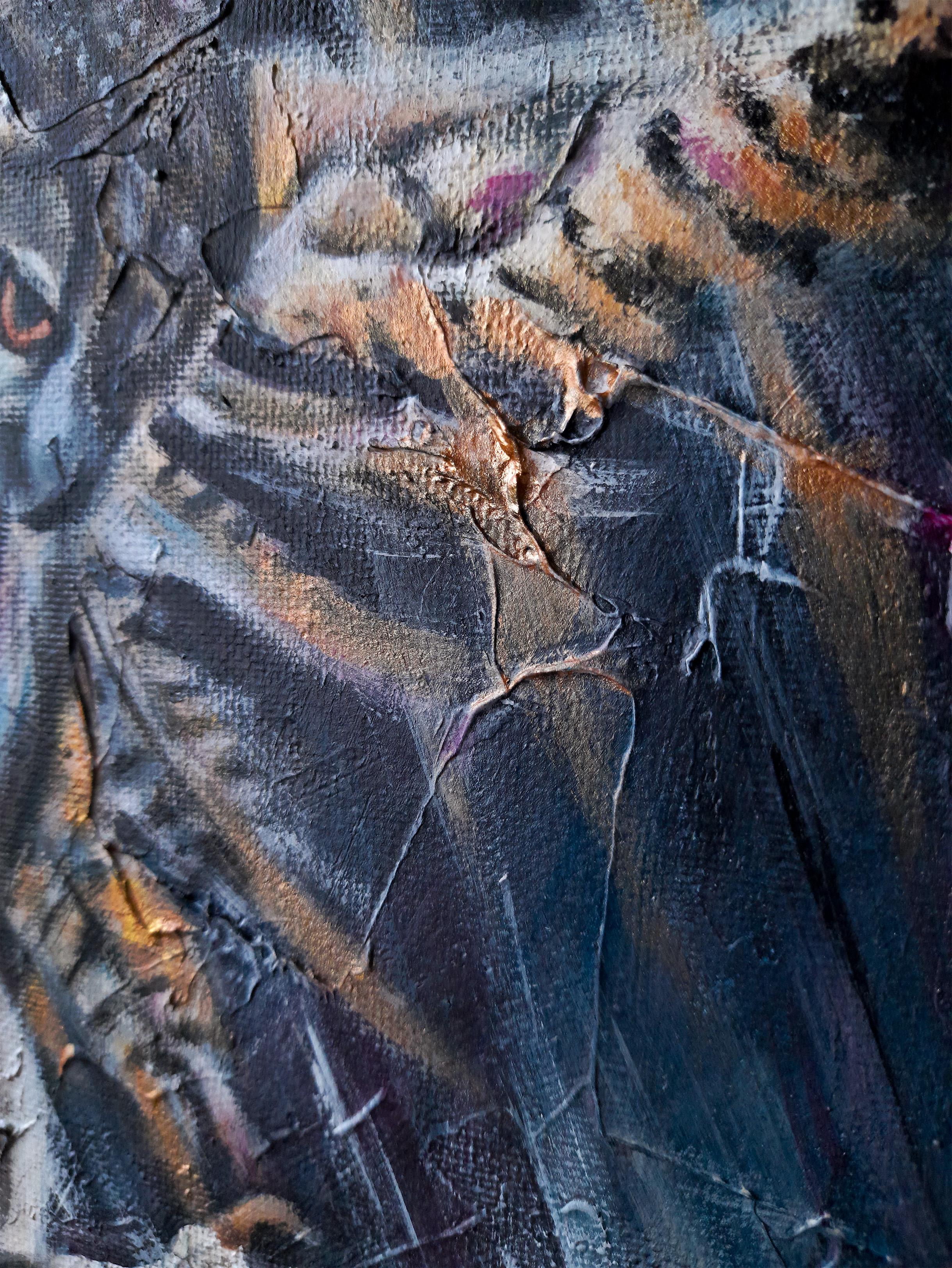 Bewegung der Kraft. Originalgemälde (Impressionismus), Painting, von Ginna Paola