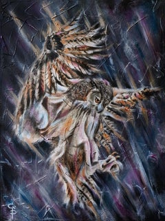 Movimiento de fuerza. pintura original