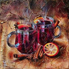 Mulled-Wein. Originalgemälde