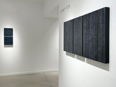 C23-6 (Quadro geometrico astratto a più pannelli in grigio antracite)