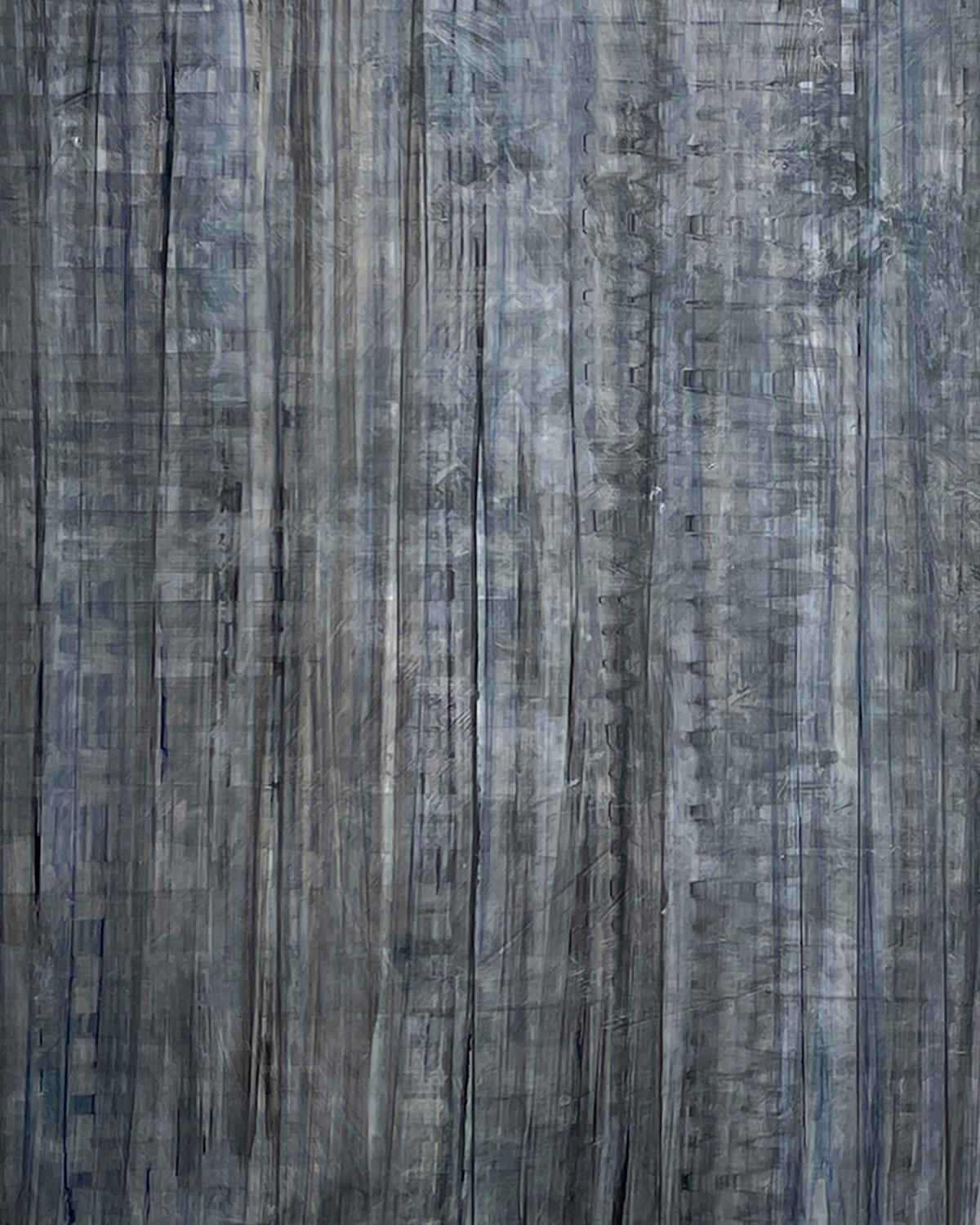 C23-6, 2023  Geometrische abstrakte Farbe Feld Panel Malerei von Ginny Fox in Charcoal Gray

Gemälde ist auf drei Tafeln
(2) 24 x 18 Zoll, (1) 24 x 12 Zoll
Can horizontal oder vertikal ausgerichtet werden

Die abstrakten, mehrteiligen Gemälde von