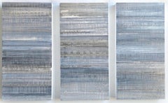 Nature-Inspired Minimalist Color Block Painting in Shades of Gray (C19-4)