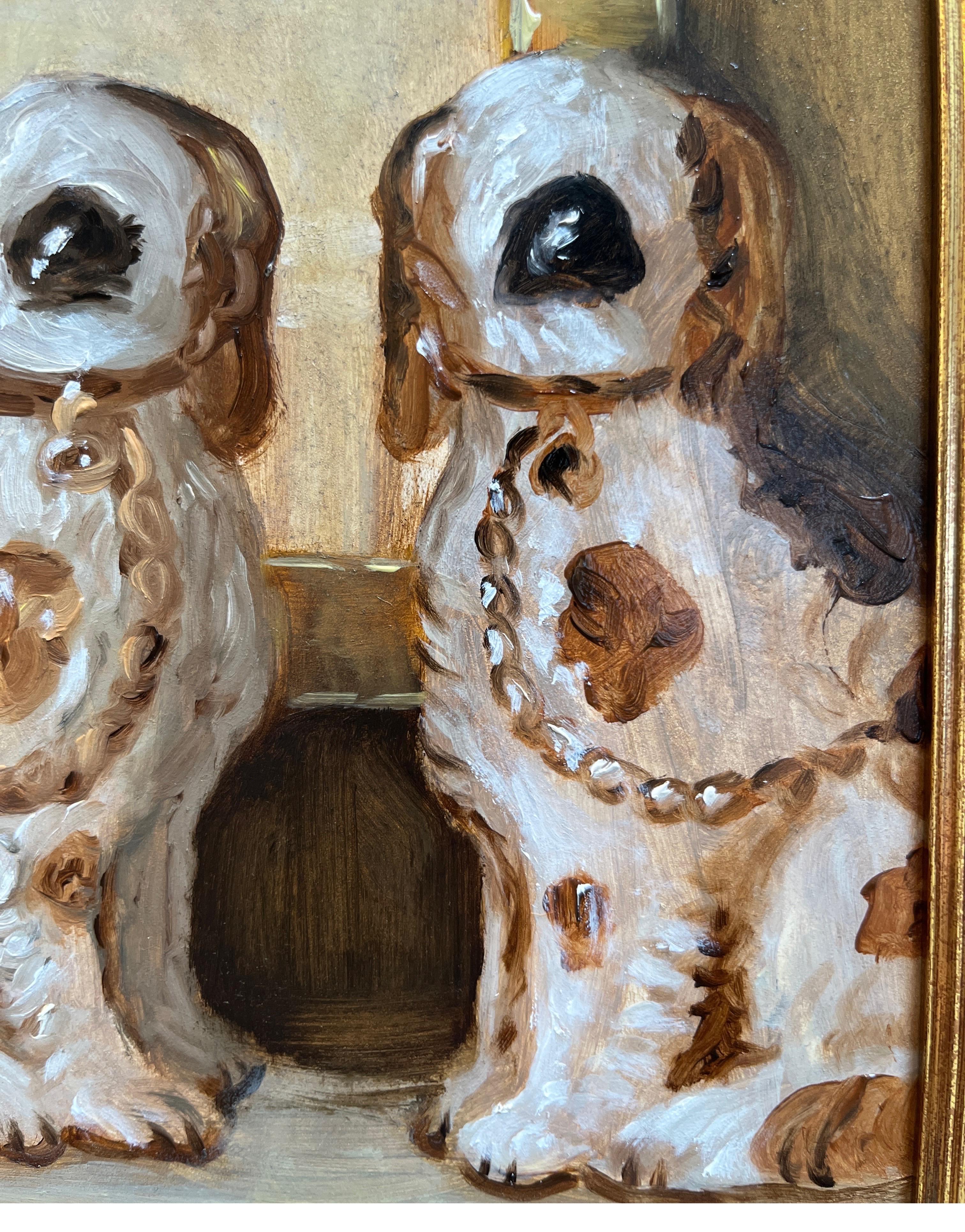Un caminetto dello Staffordshire - Painting di Ginny Williams