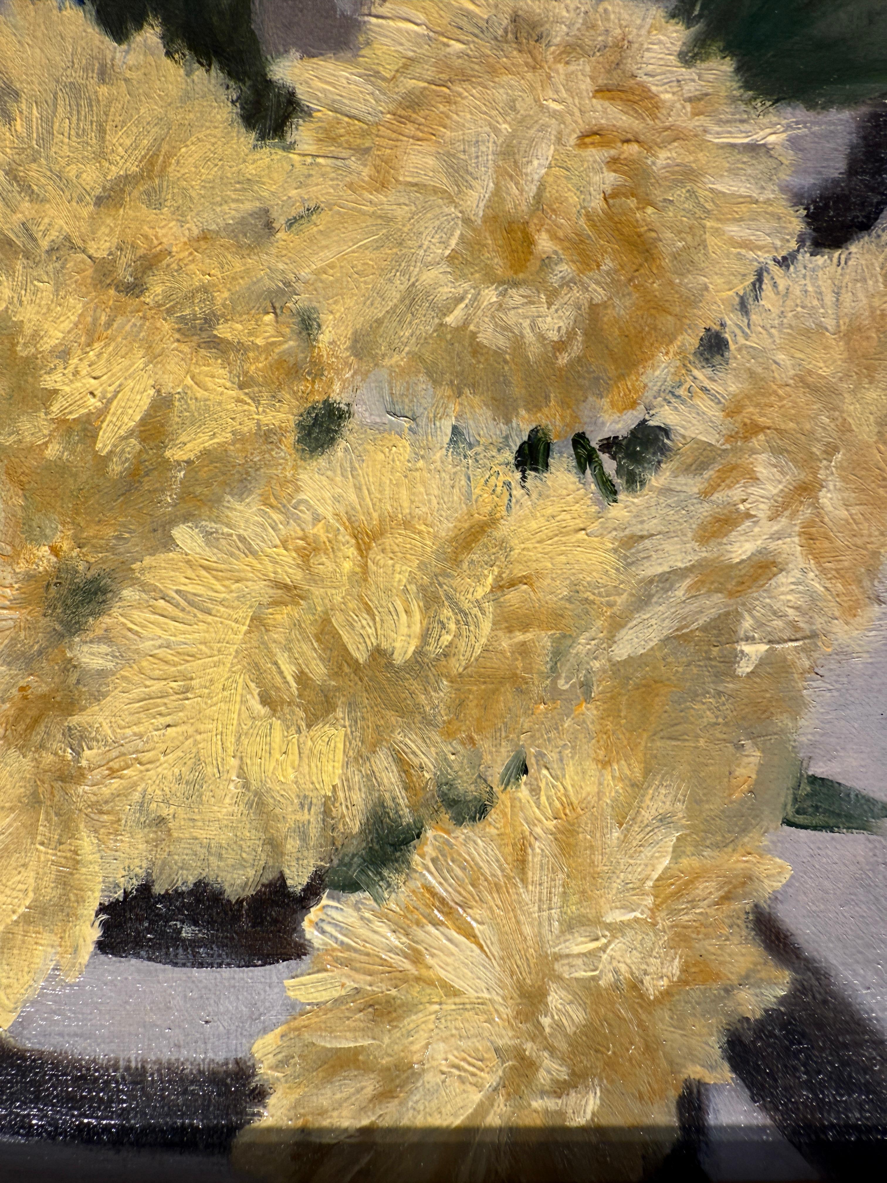 Una giornata di sole a New York - Still-Life Painting Marrone di Ginny Williams