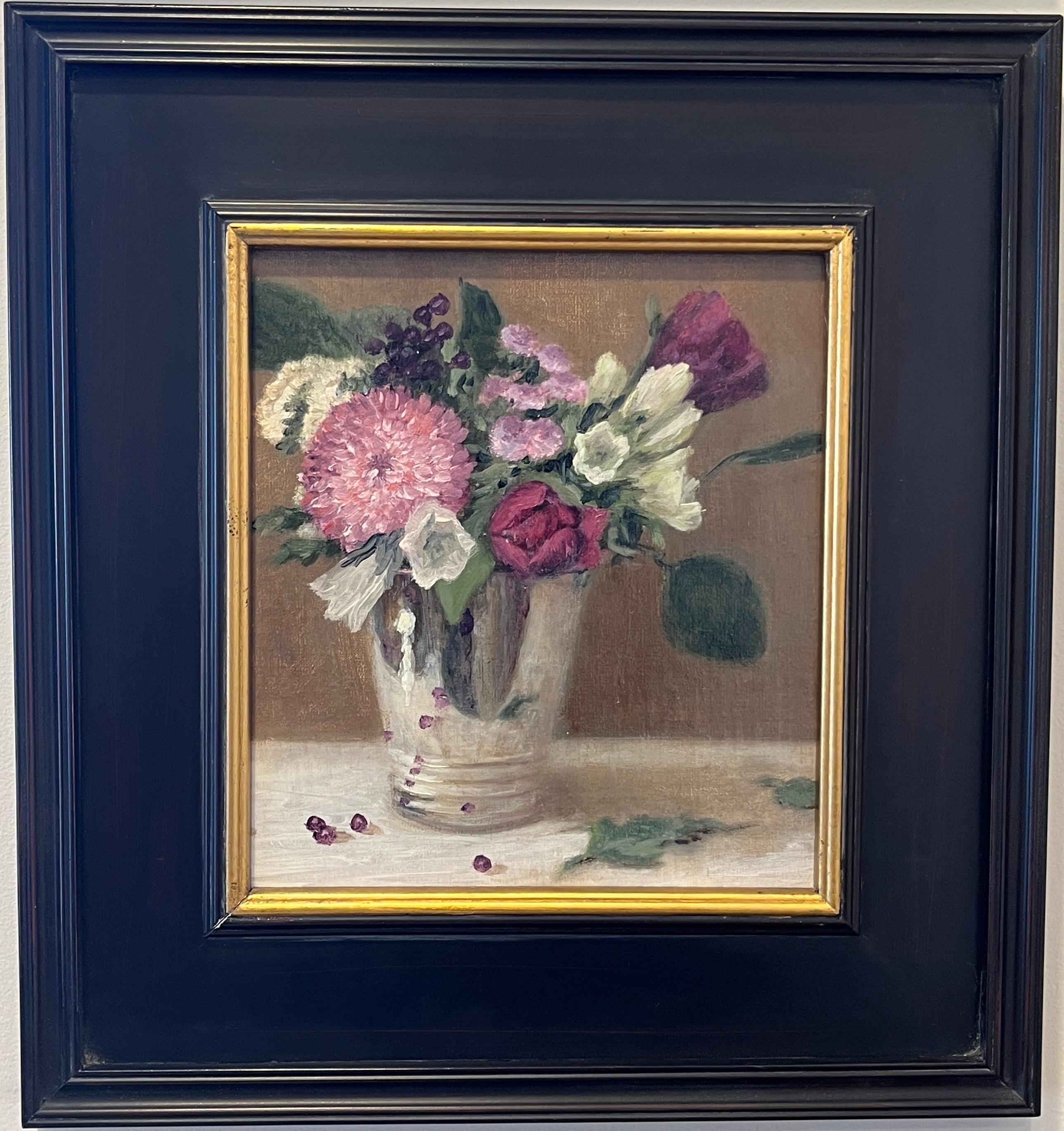 Ginny Williams Still-Life Painting – A. Winter Bouquet