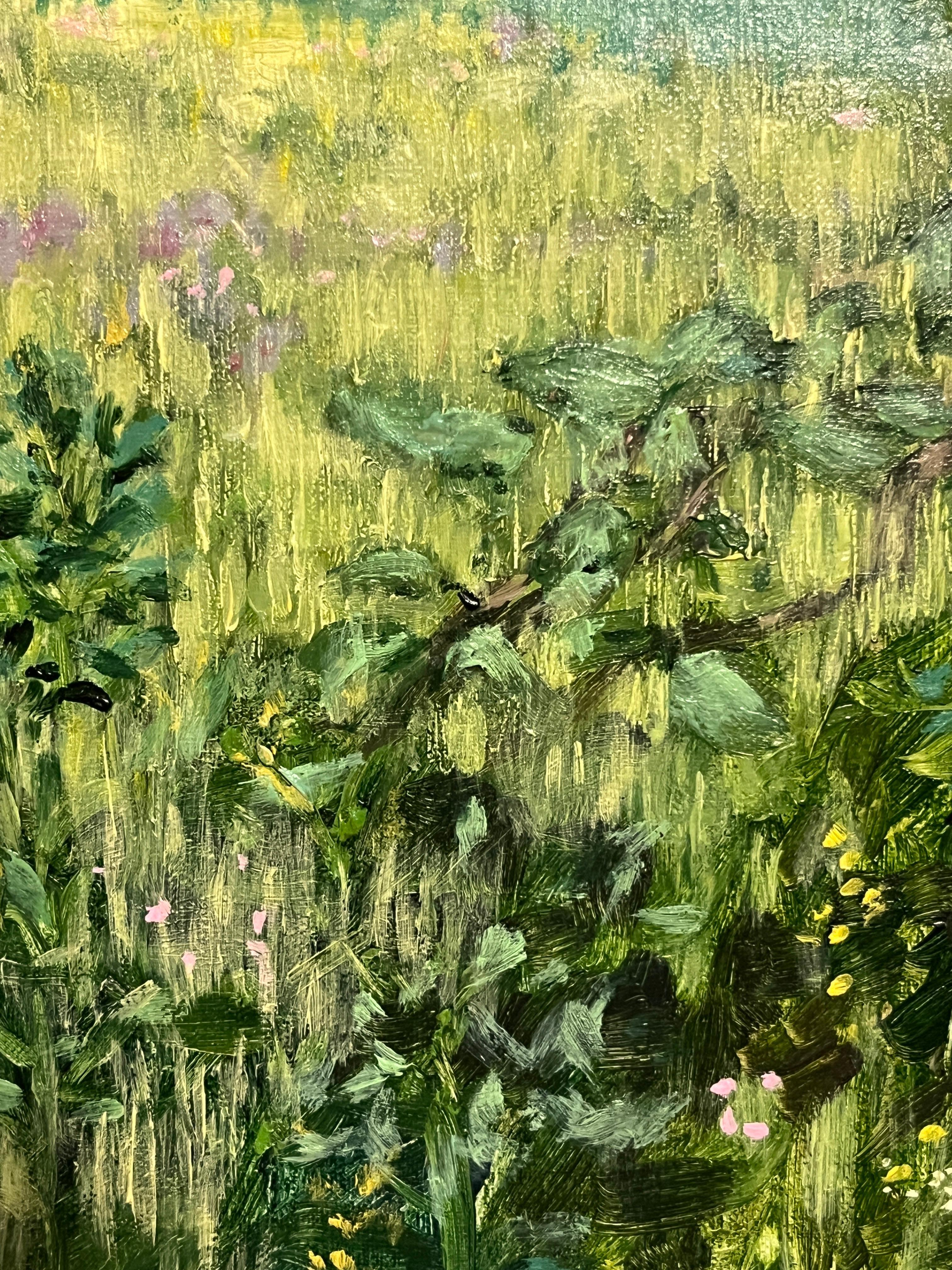 Oltre la compensazione - Landscape Painting Nero di Ginny Williams