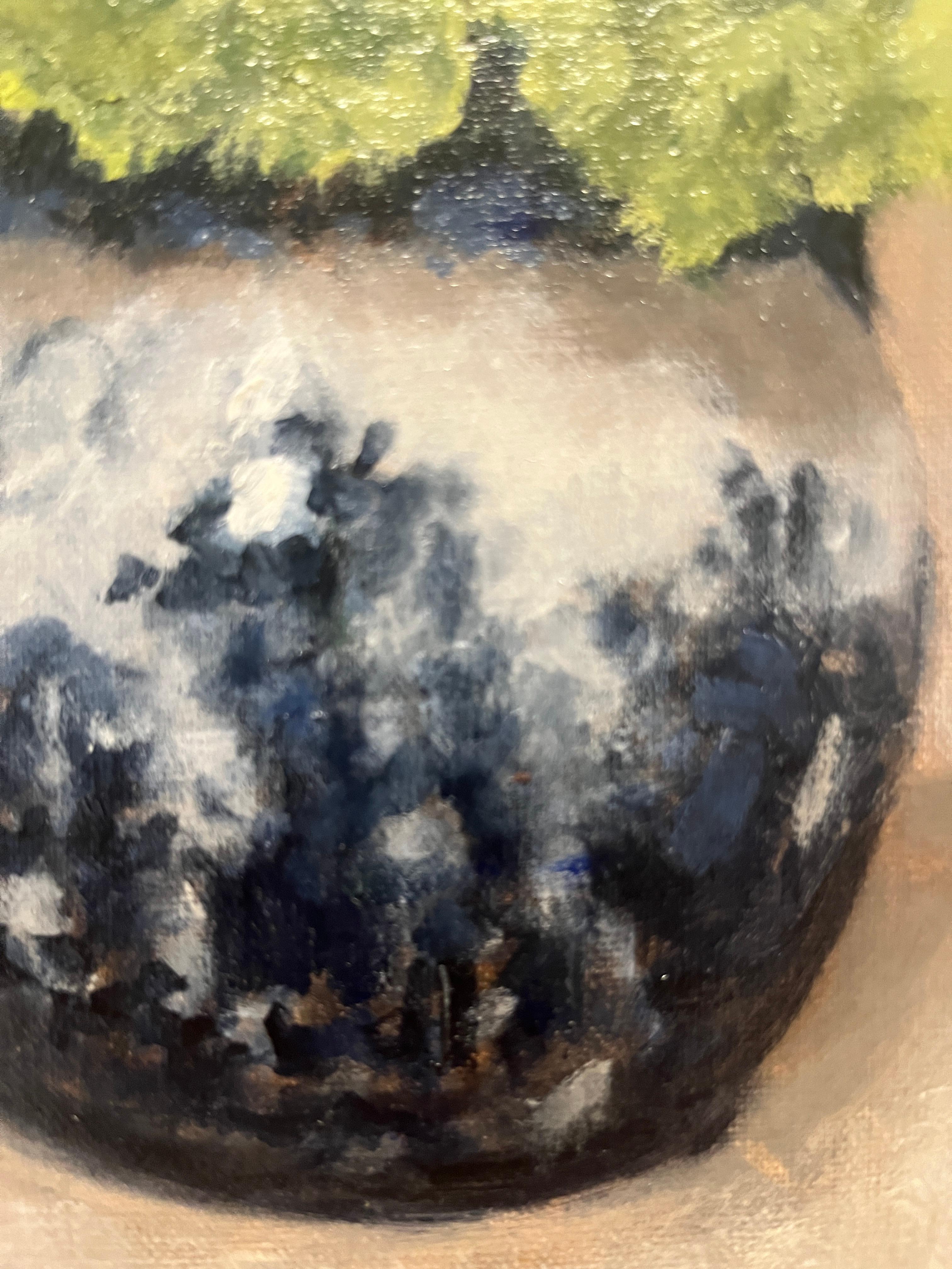 Salice blu e Greene & Greene - Still-Life Painting Marrone di Ginny Williams