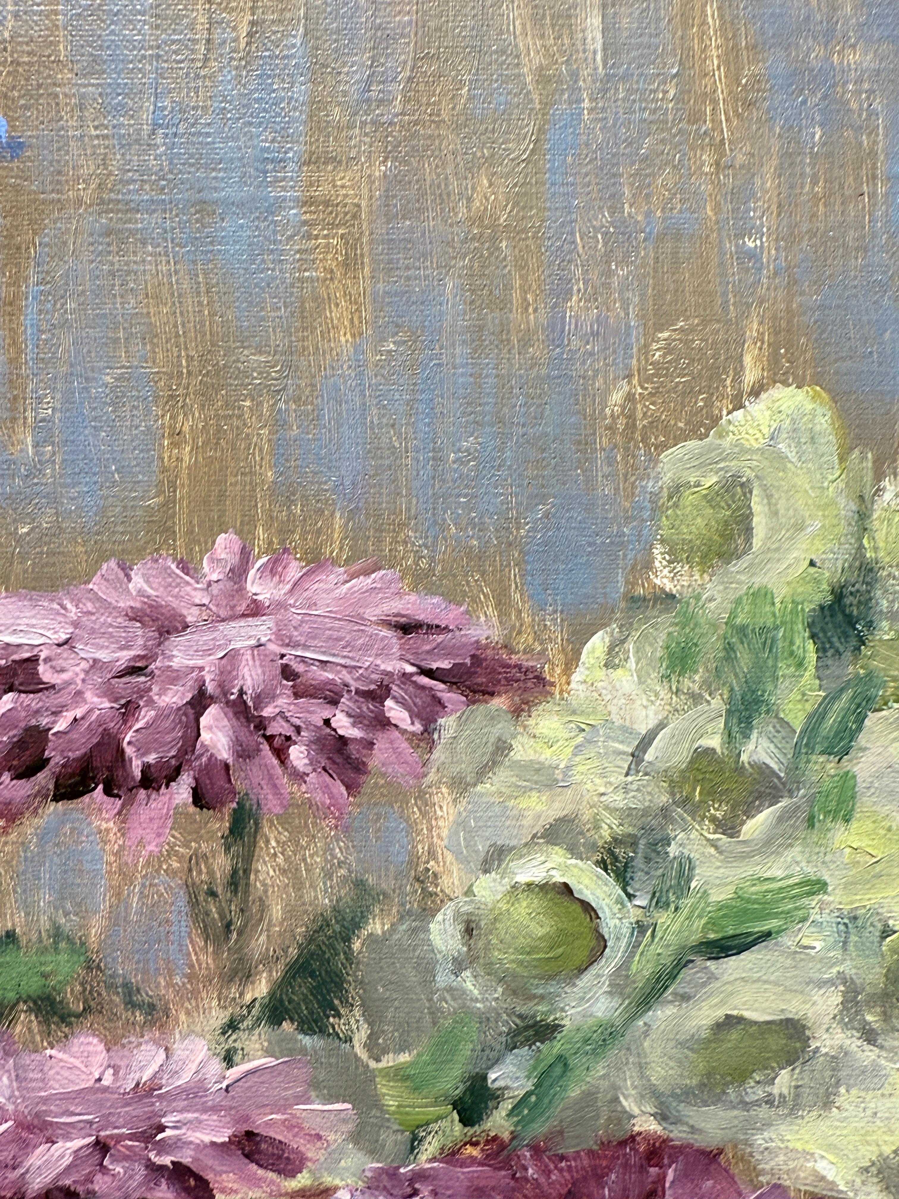 Un bouquet per un weekend di marzo - Painting Realismo americano di Ginny Williams