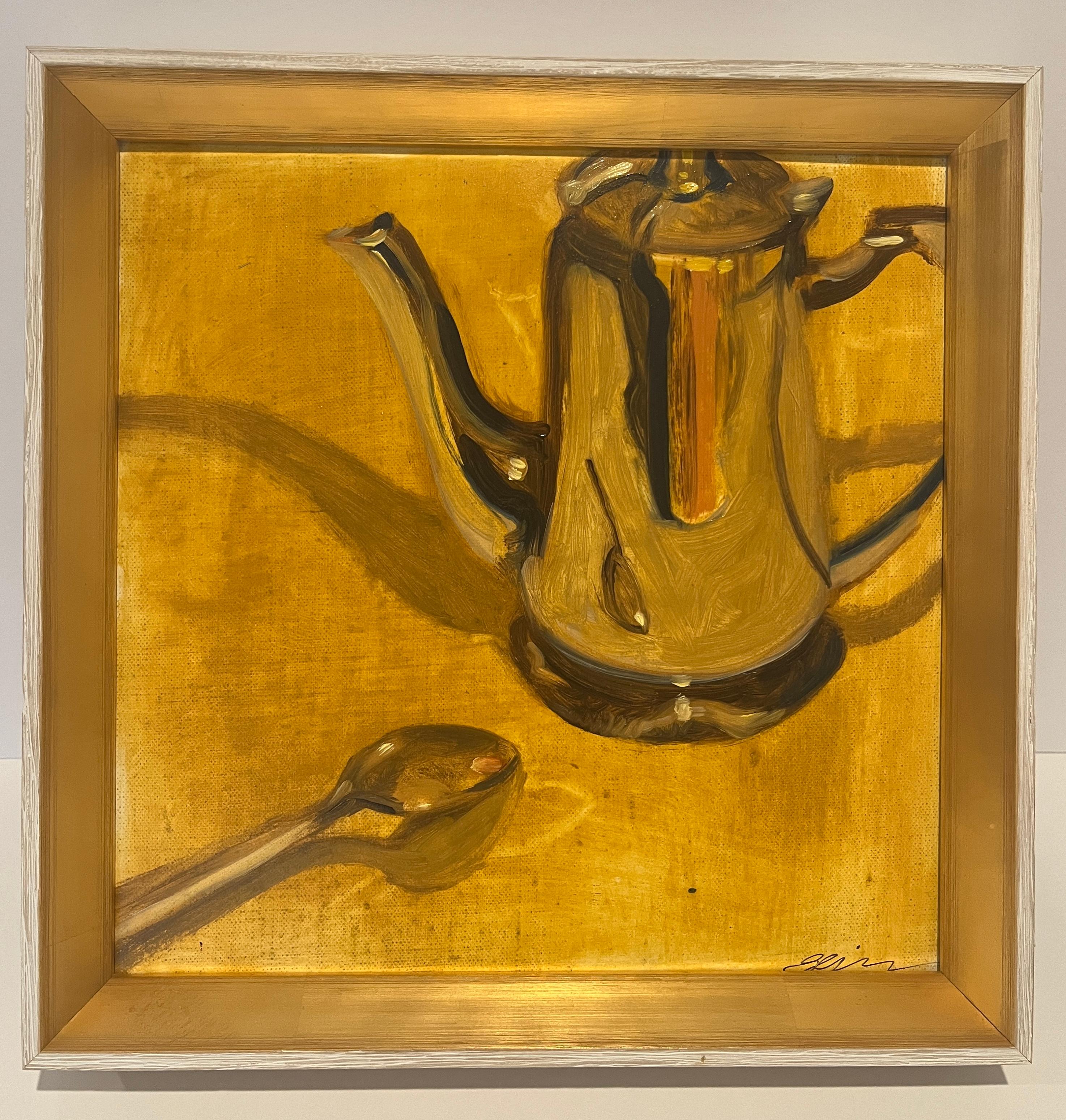 Kaffee für eine Person – Painting von Ginny Williams