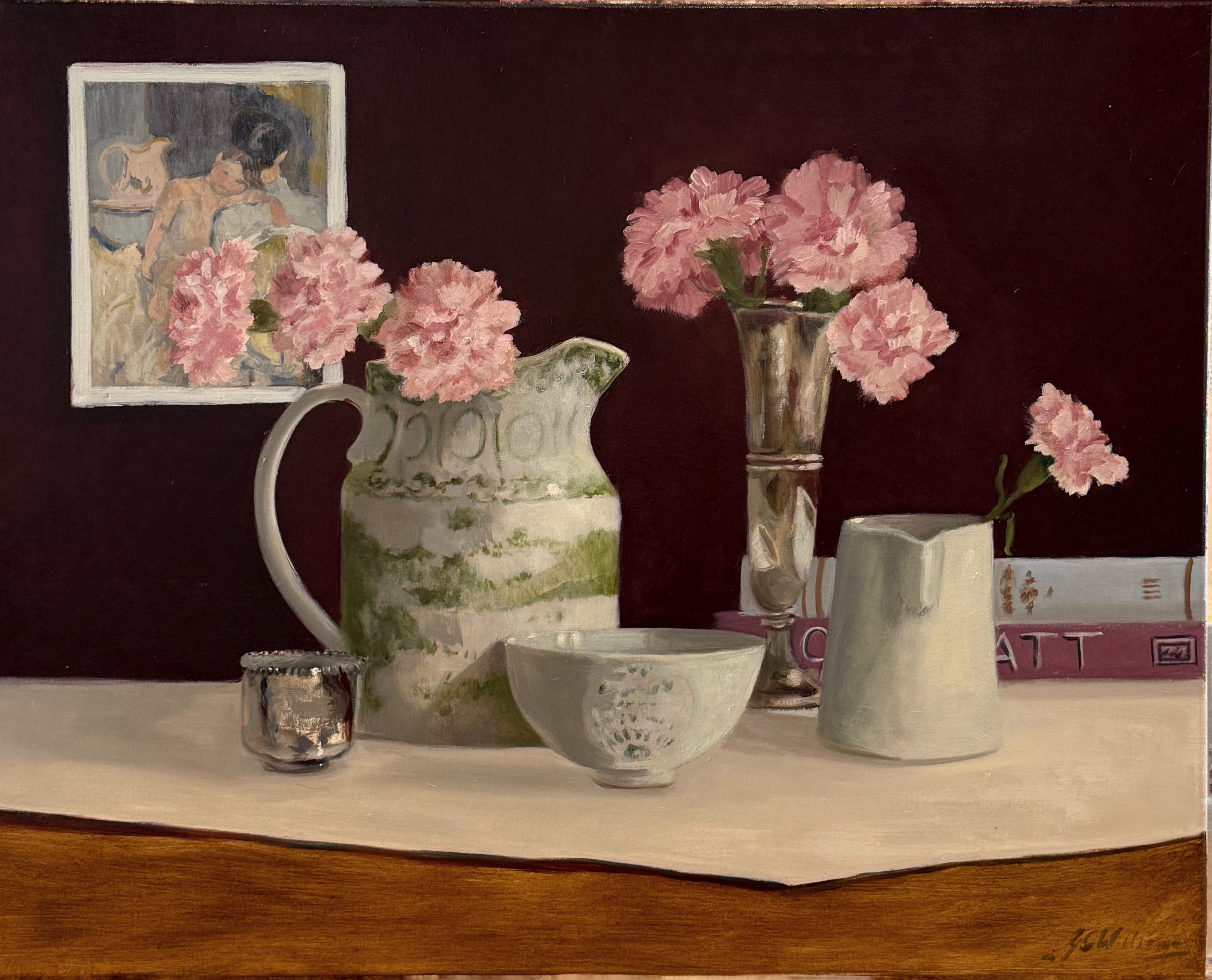Ginny Williams Still-Life Painting - Contemporary Landscape Painting, Soft Color Oil on Panel 24x30