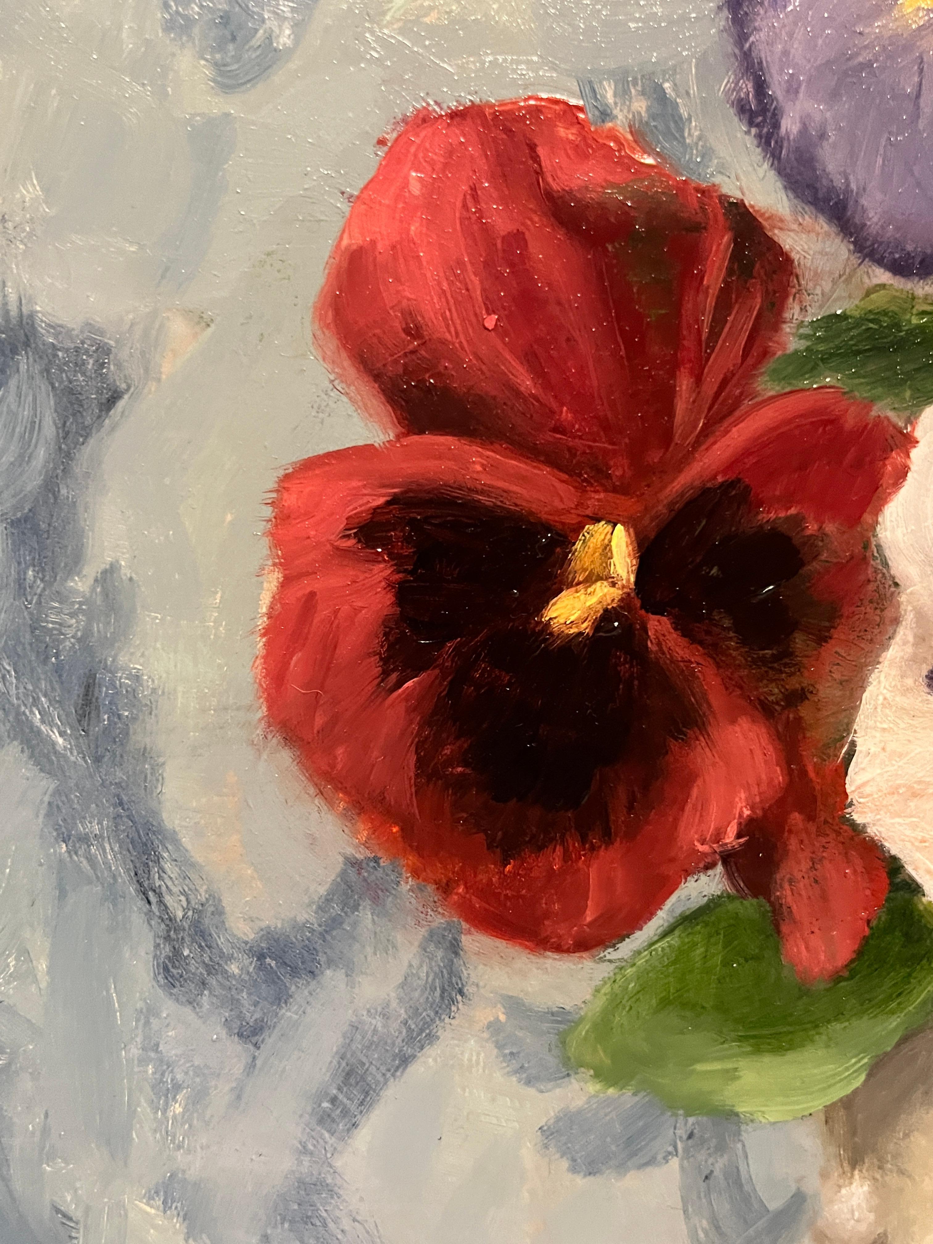 Omaggio a Matisse - Still-Life Painting Nero di Ginny Williams