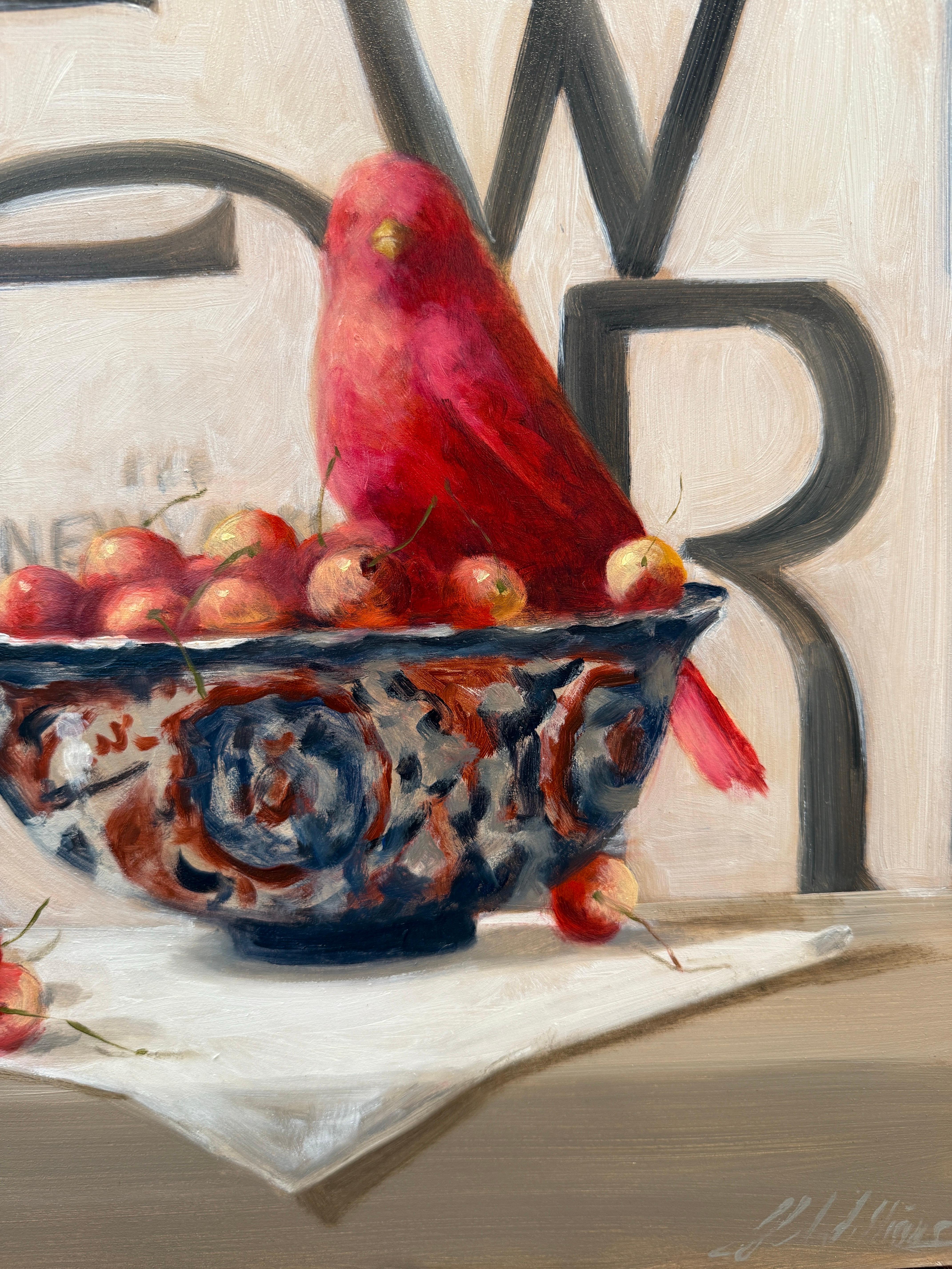 Imari y el New Yorker - Painting realista estadounidense de Ginny Williams