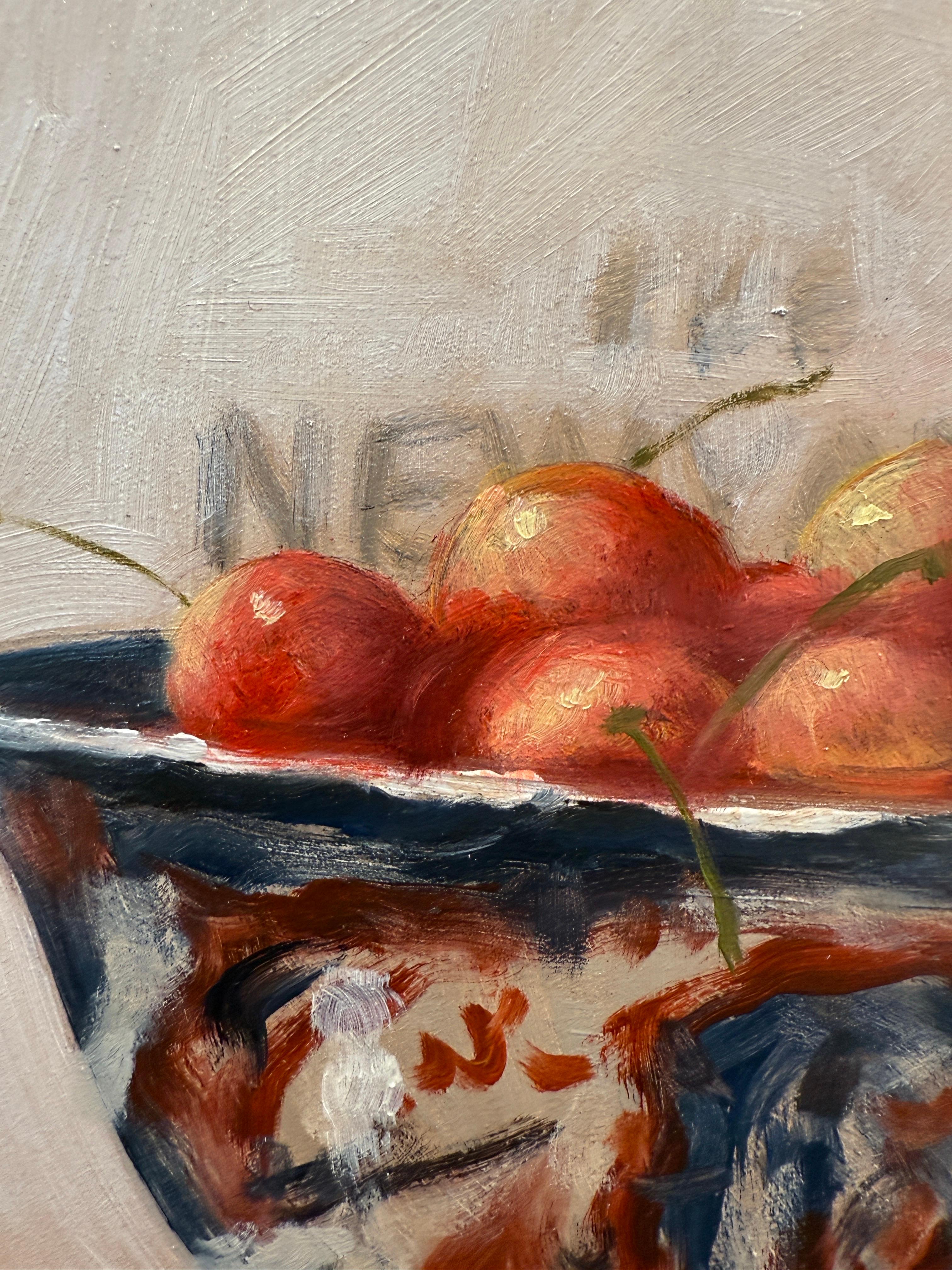 Imari y el New Yorker - Still-Life Painting Beige de Ginny Williams