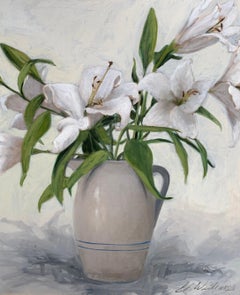 Innocence di Ginny Williams, arte realista incorniciata in bianco