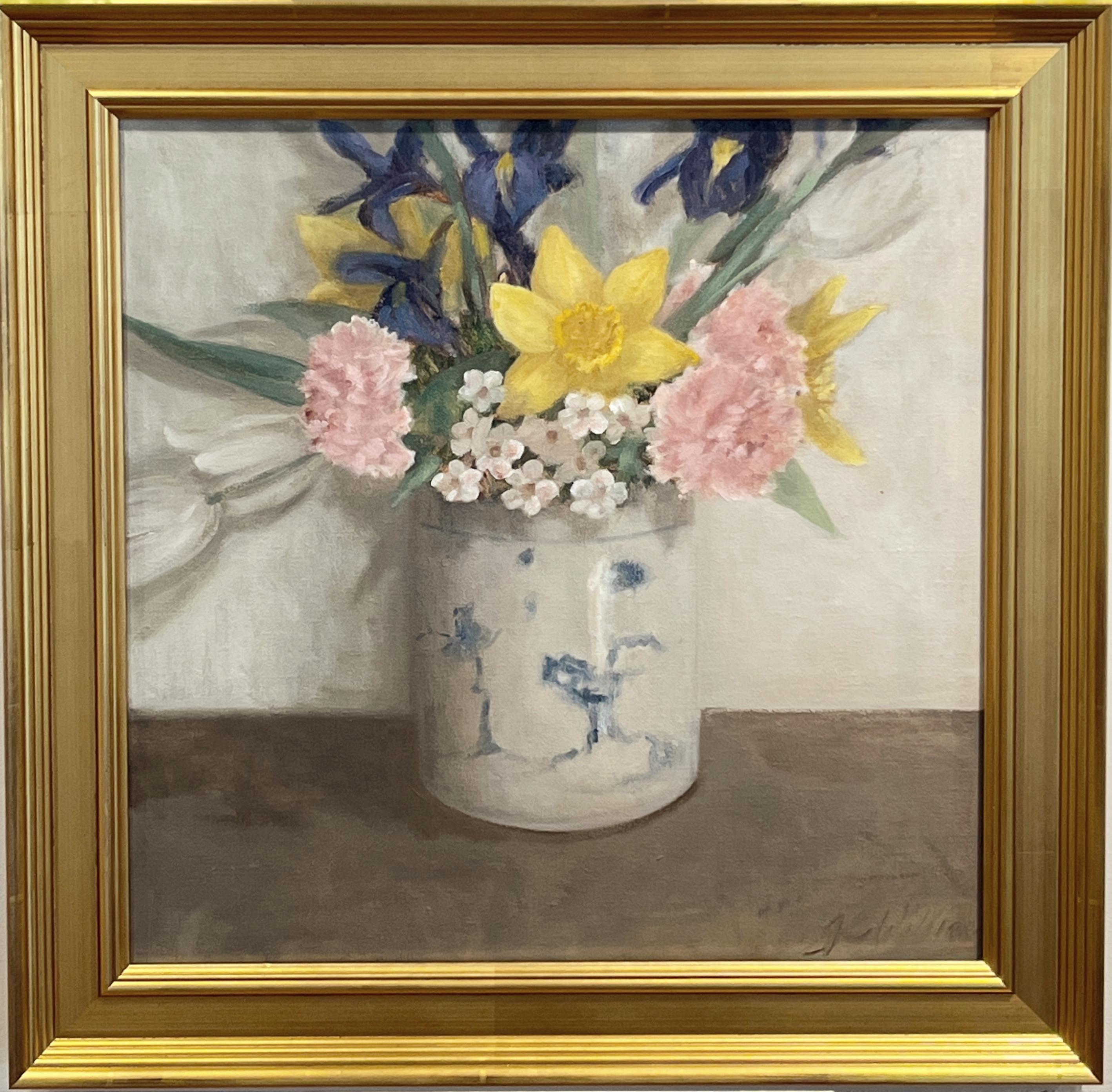 One Day at a Time by Ginny Williams Framed Floral Still Life Oil on Canvas