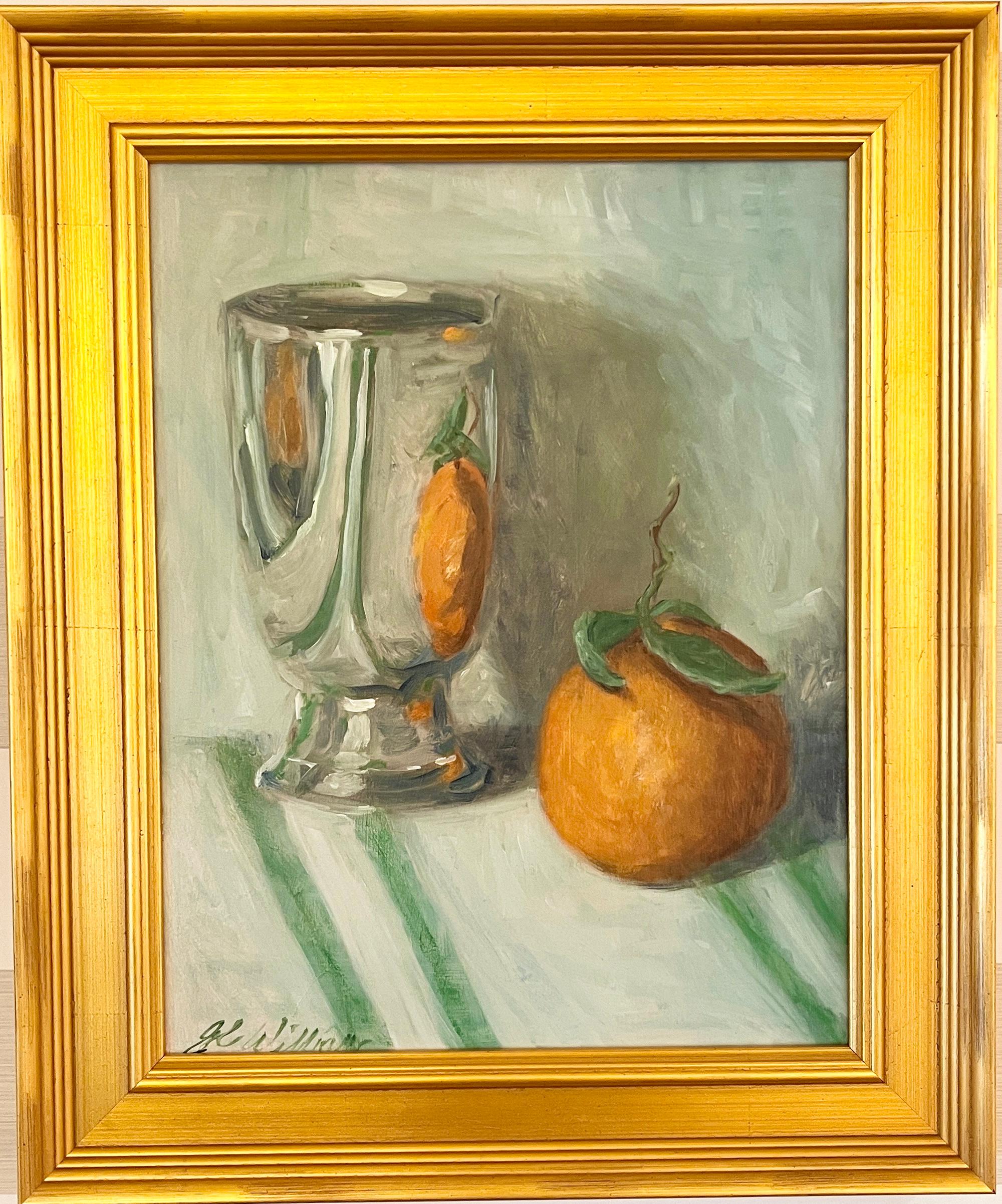 Still-Life Painting Ginny Williams - orange et vert