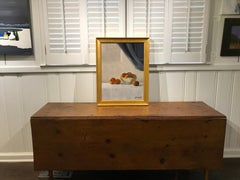 Persimmons by Ginny Williams, Framed Realist Oil on Linen Still-Life Painting