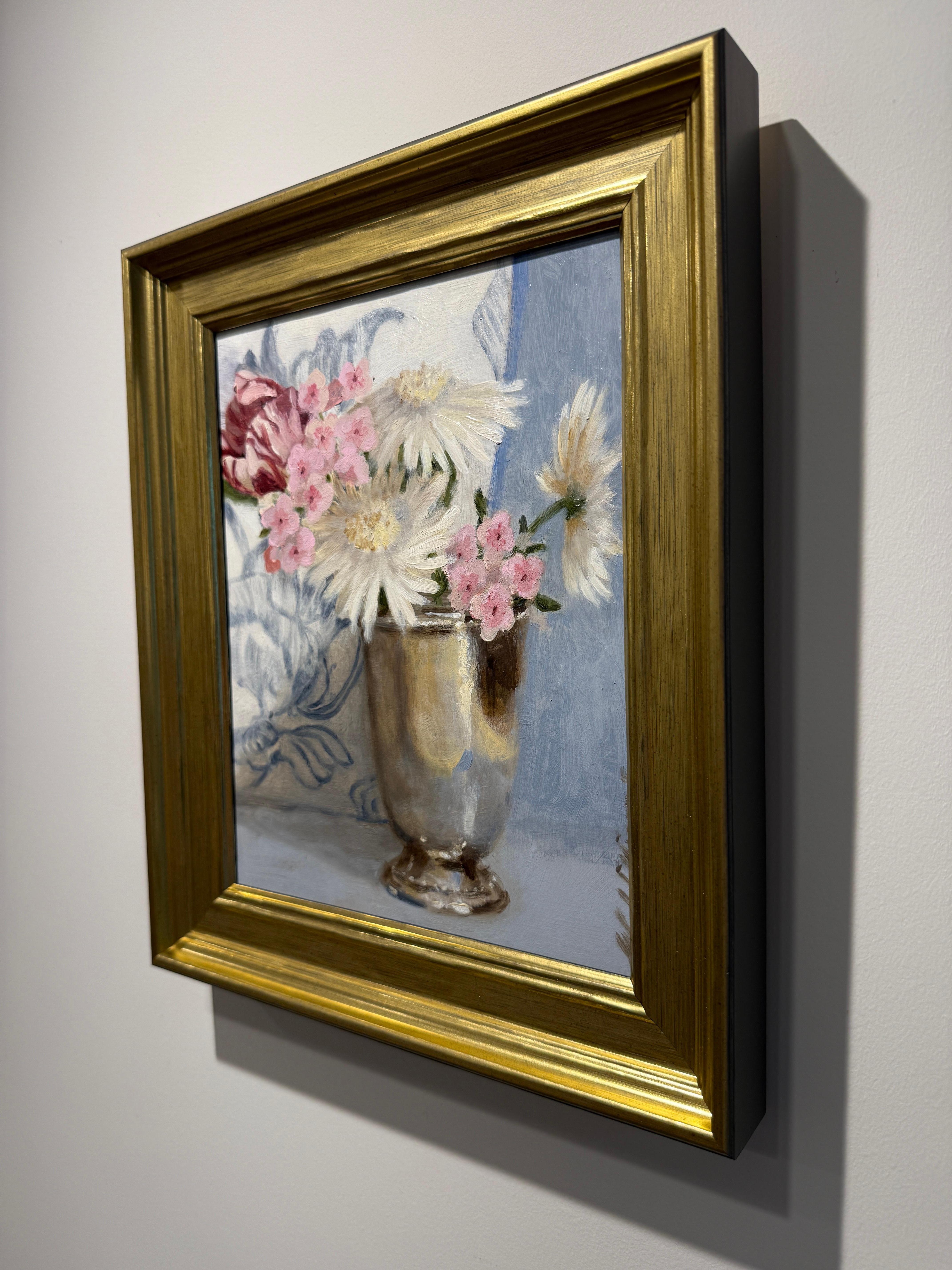 Rewarded Patience - Gray Still-Life Painting by Ginny Williams
