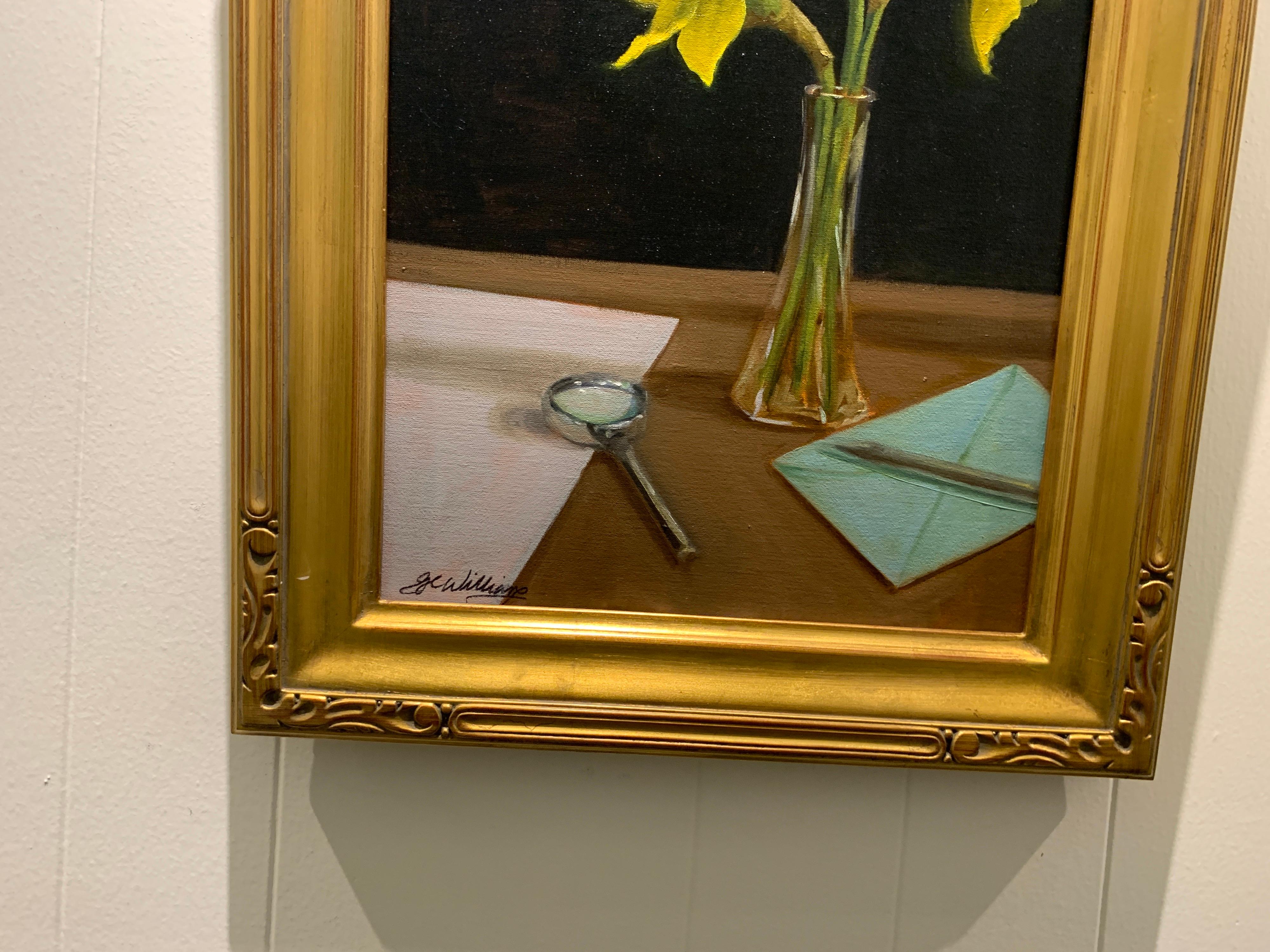 Searching for Signs of Spring by Ginny Williams, Framed Realist Painting 1