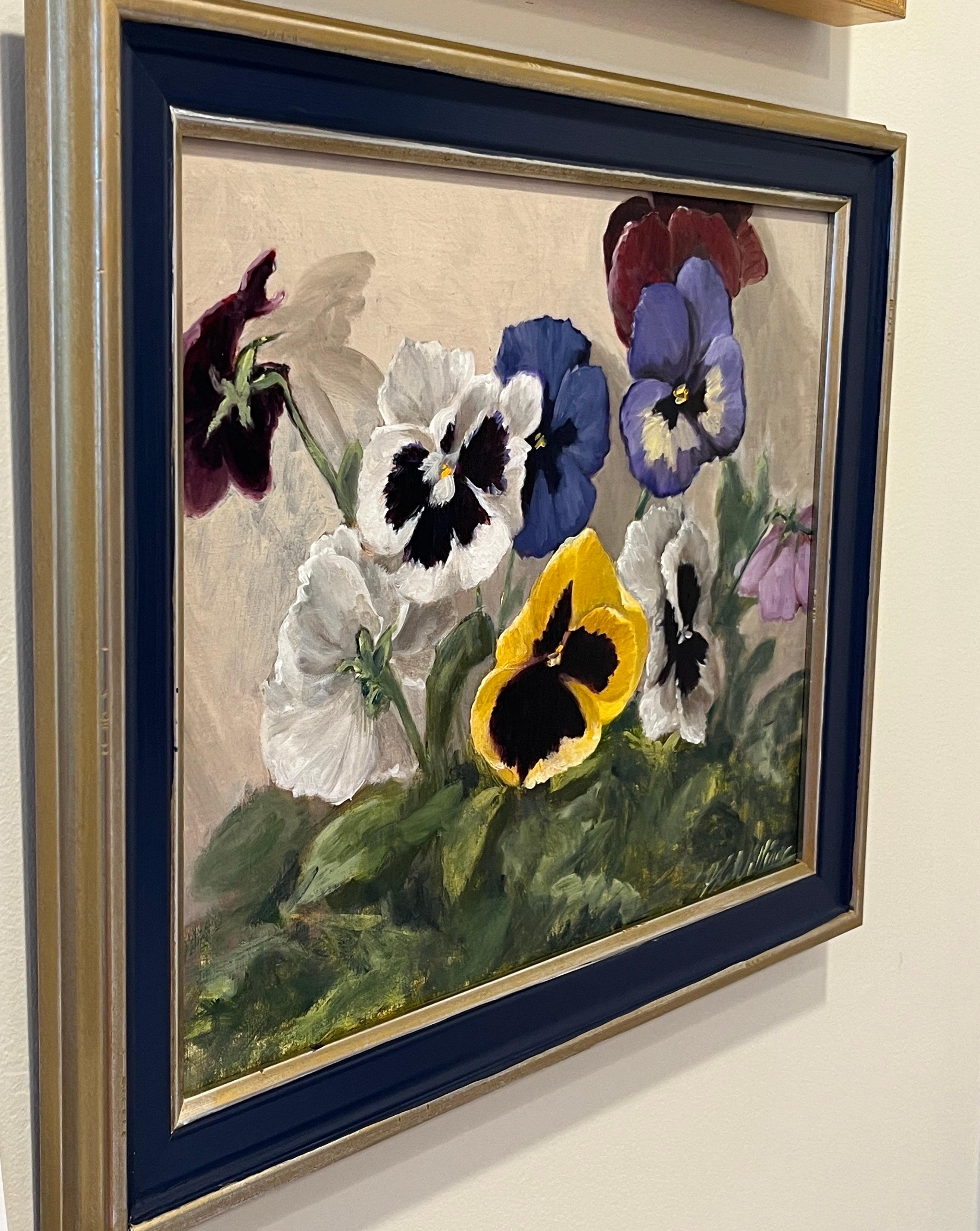 This piece is an original oil painting on linen panel. It's overall framed dimensions are 16x18 inches.

GC Williams has a degree in art history which gave her an understanding of, and appreciation for, not only the art of the past, but the