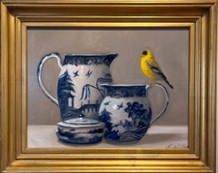 Still Life in Blue, White, and Gold