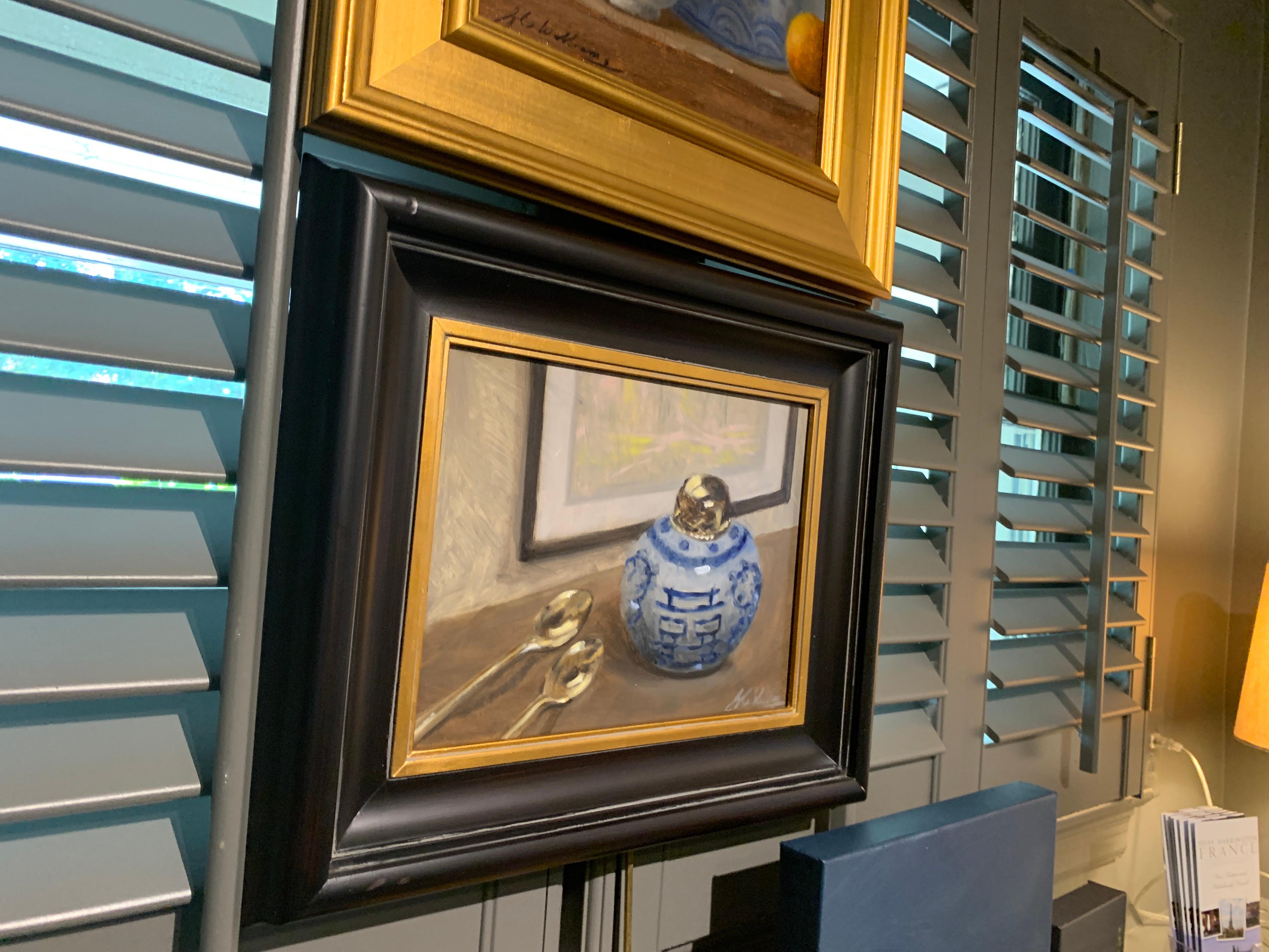 Still Life With Blue by Ginny Williams Framed Oil on Canvas Still Life 1
