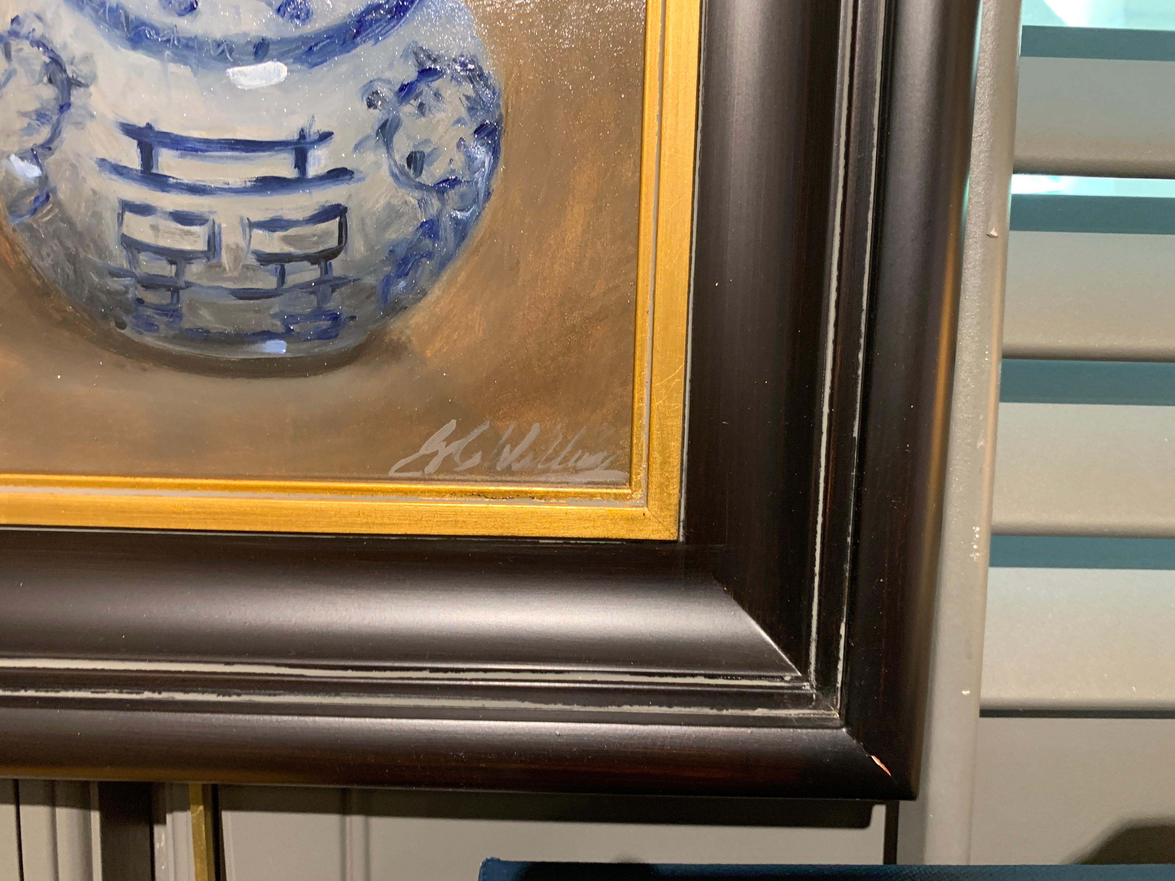 Still Life With Blue by Ginny Williams Framed Oil on Canvas Still Life 2