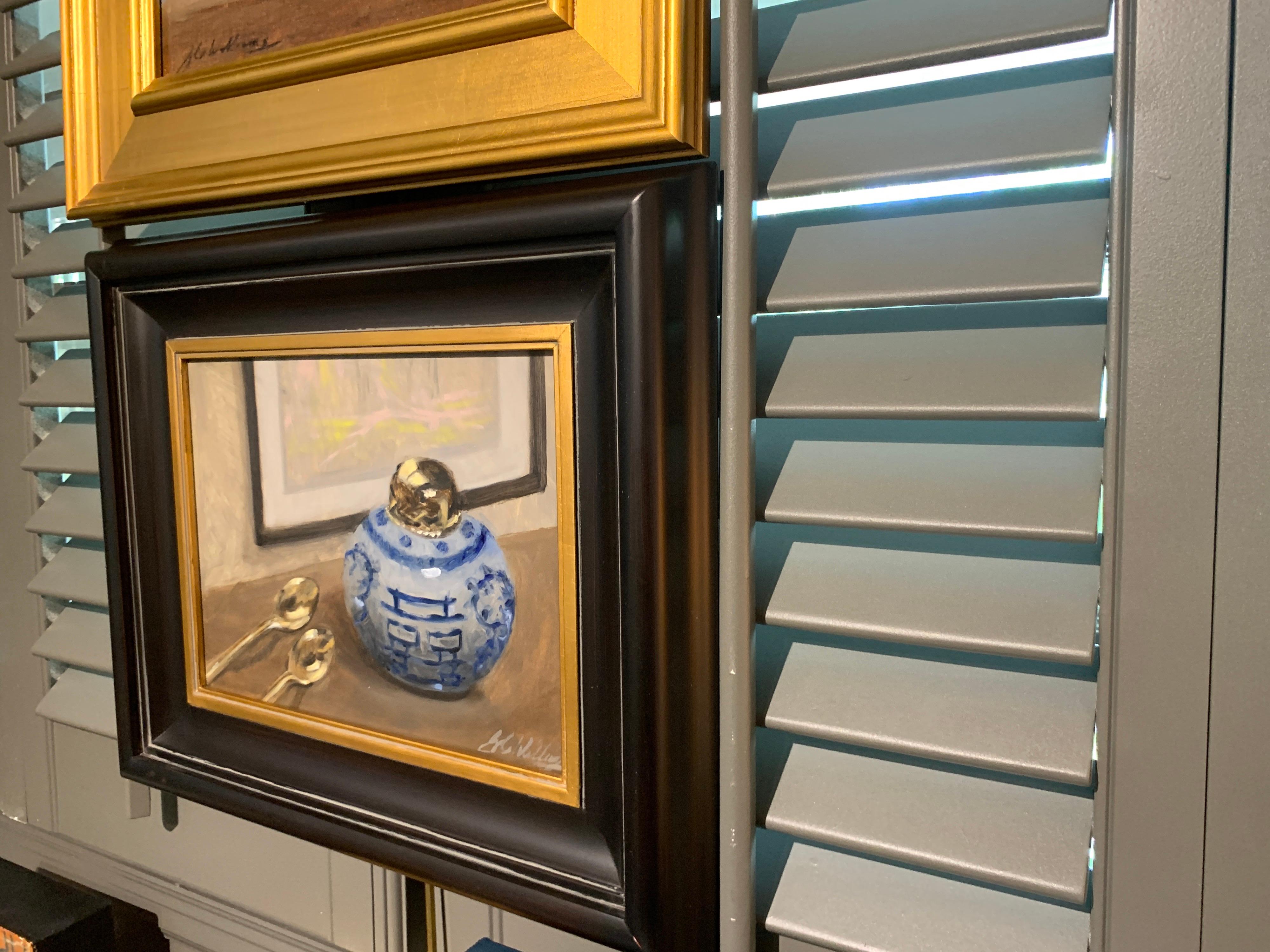 Still Life With Blue by Ginny Williams Framed Oil on Canvas Still Life 4