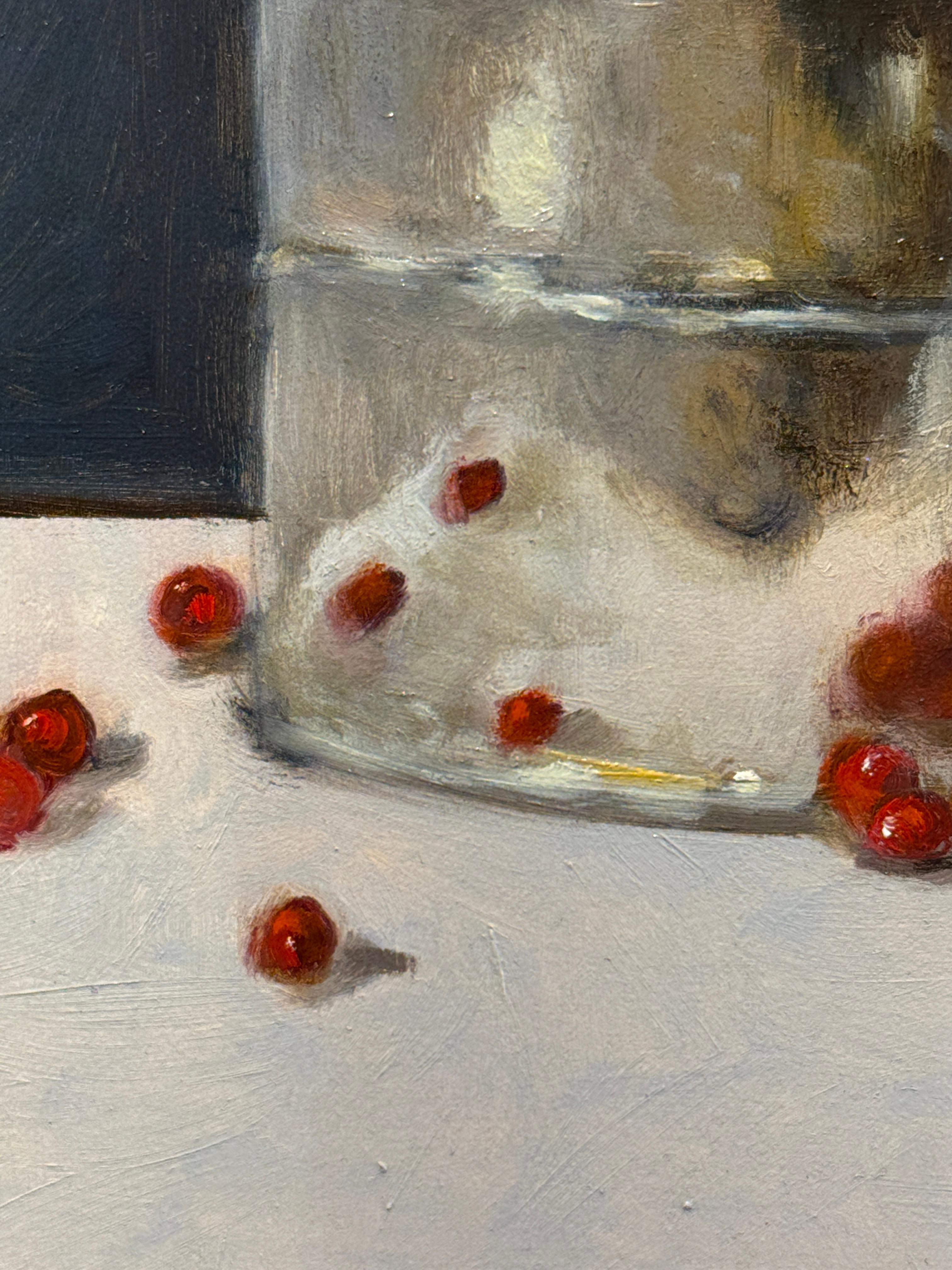 Nature morte aux raisins de Corinthe - Painting de Ginny Williams