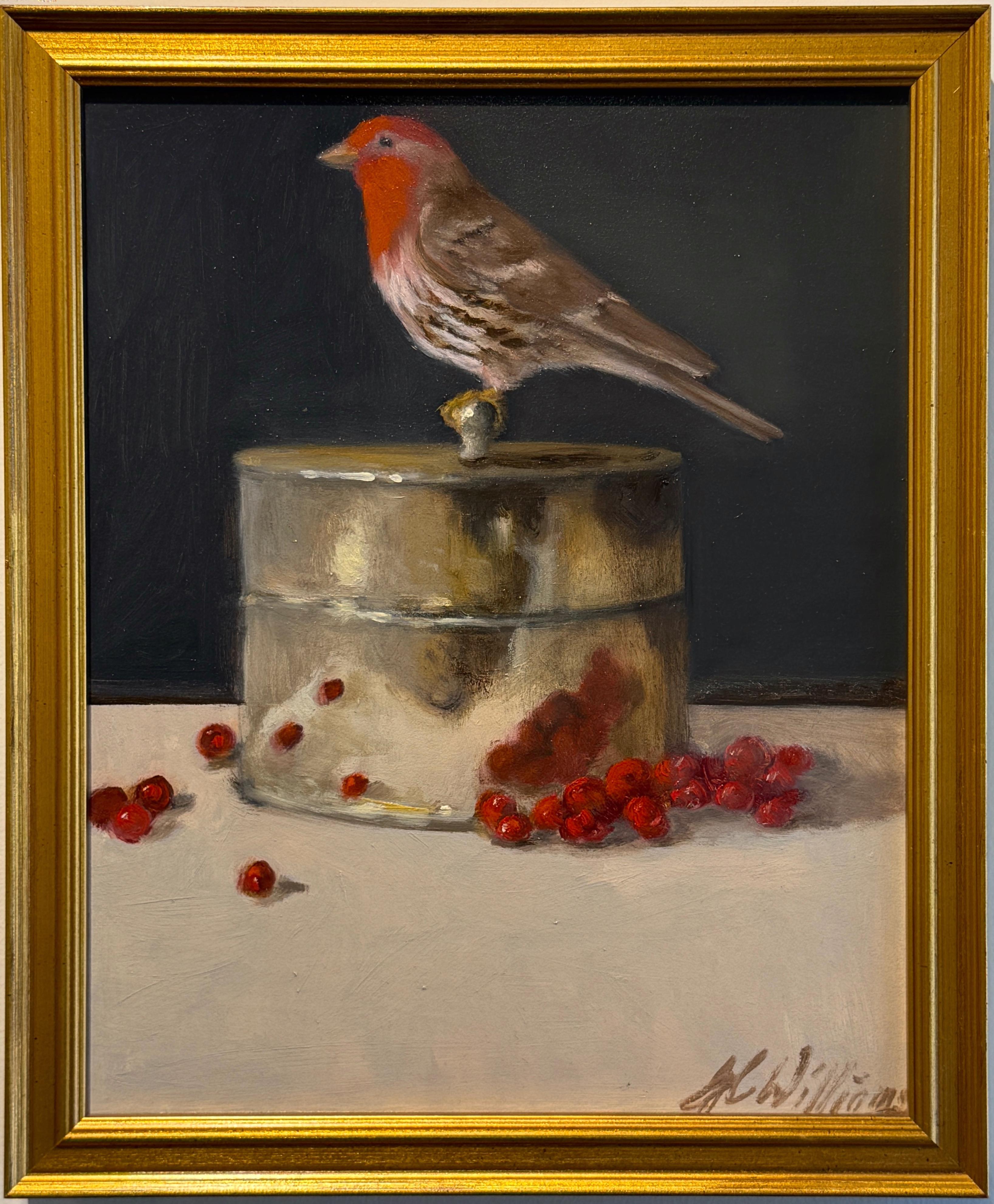 Still-Life Painting Ginny Williams - Nature morte aux raisins de Corinthe