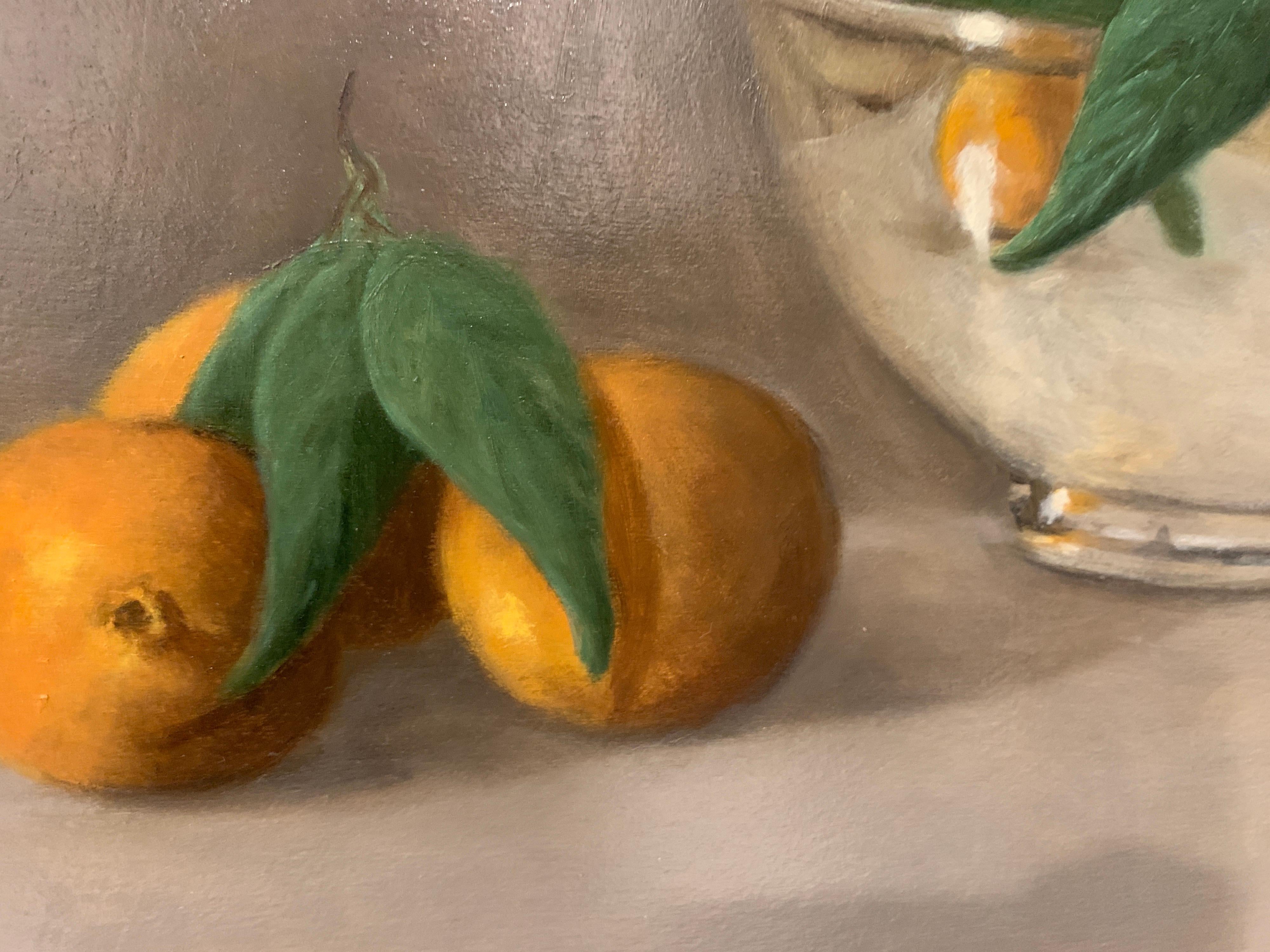 Still Life with Oranges and Yellow Finch by Ginny Williams Framed Still Life 2