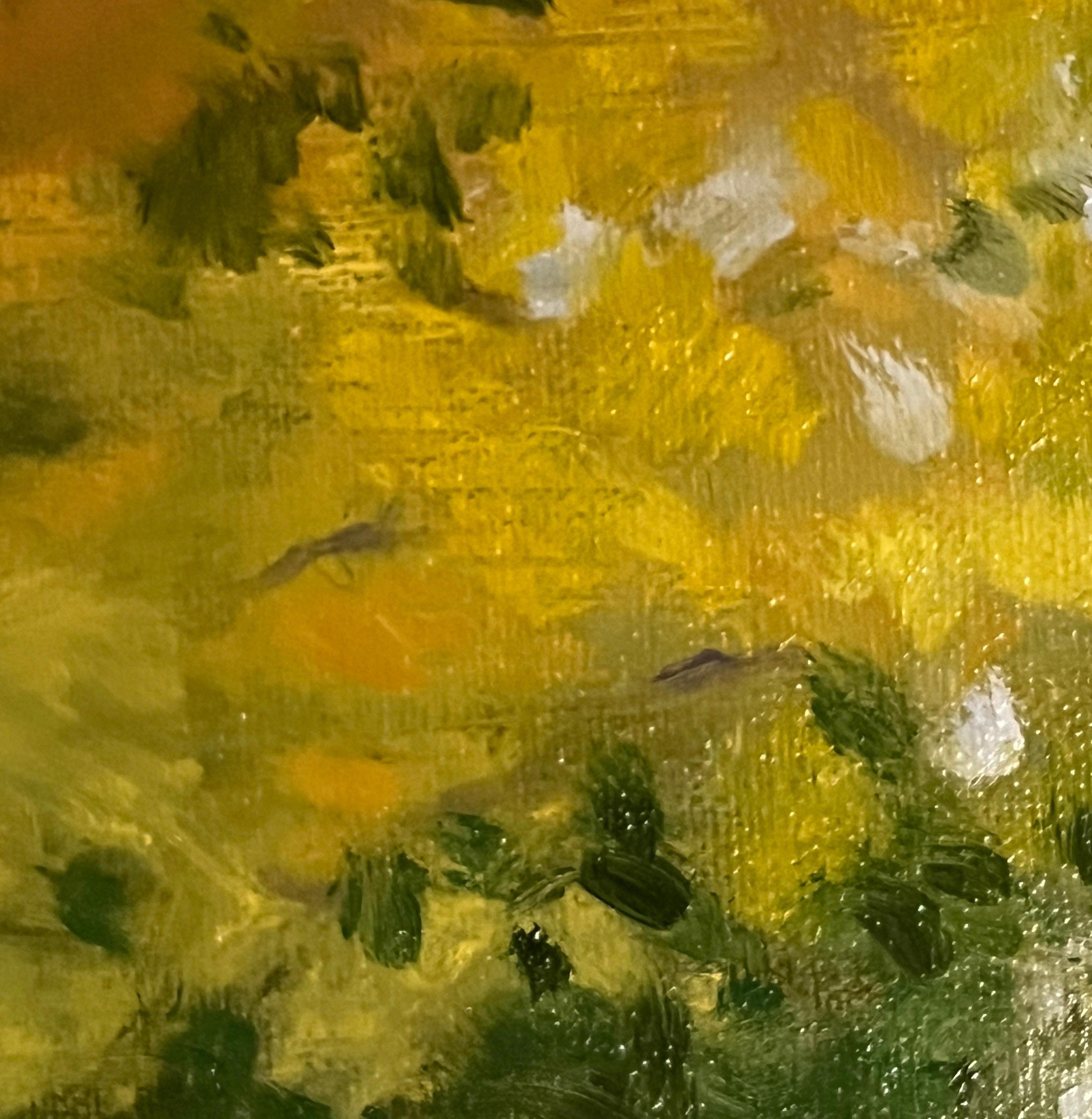 La luce del sole in autunno - Painting Realismo americano di Ginny Williams
