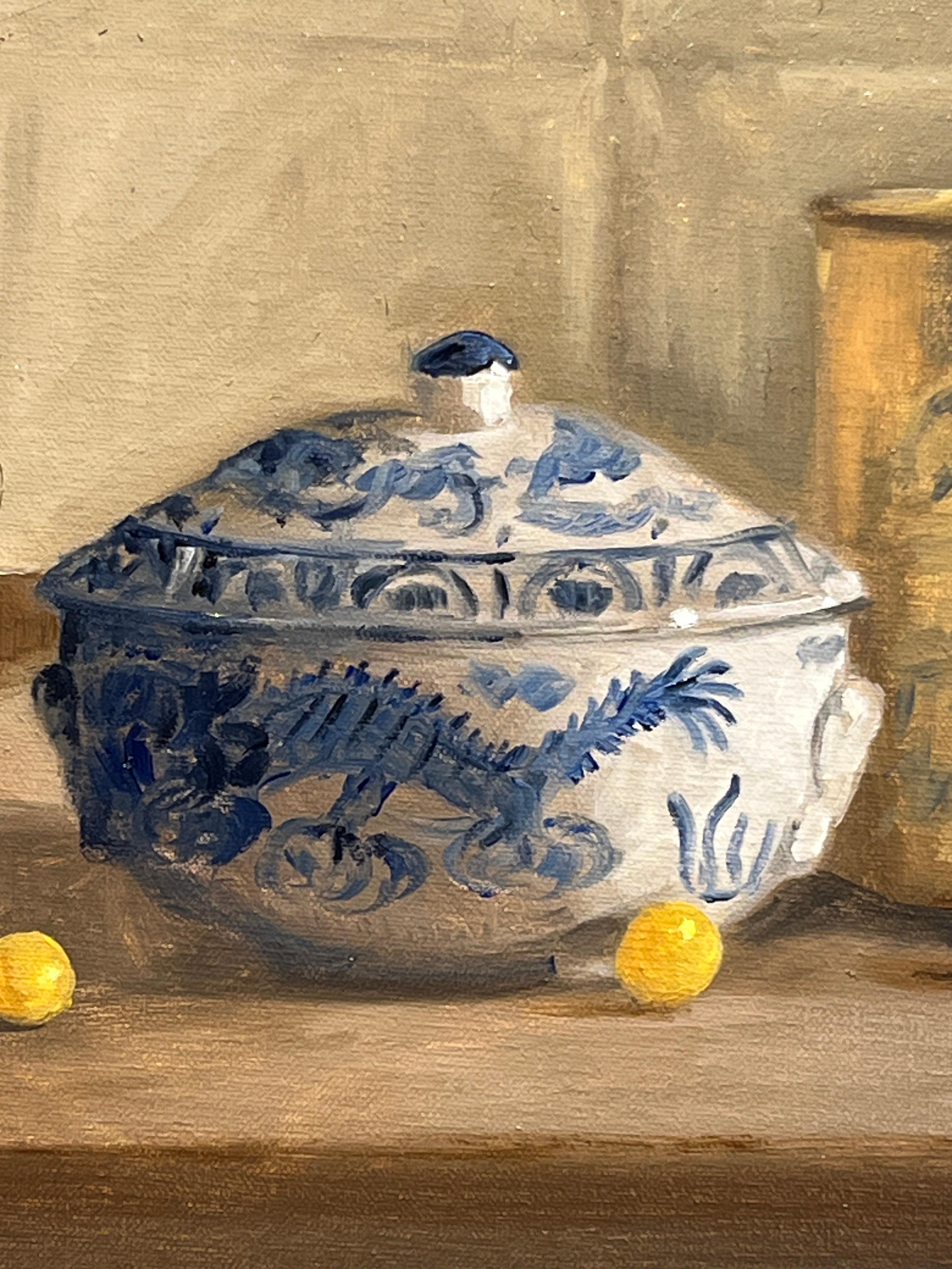 Still Life with Goldberries - Painting by Ginny Williams