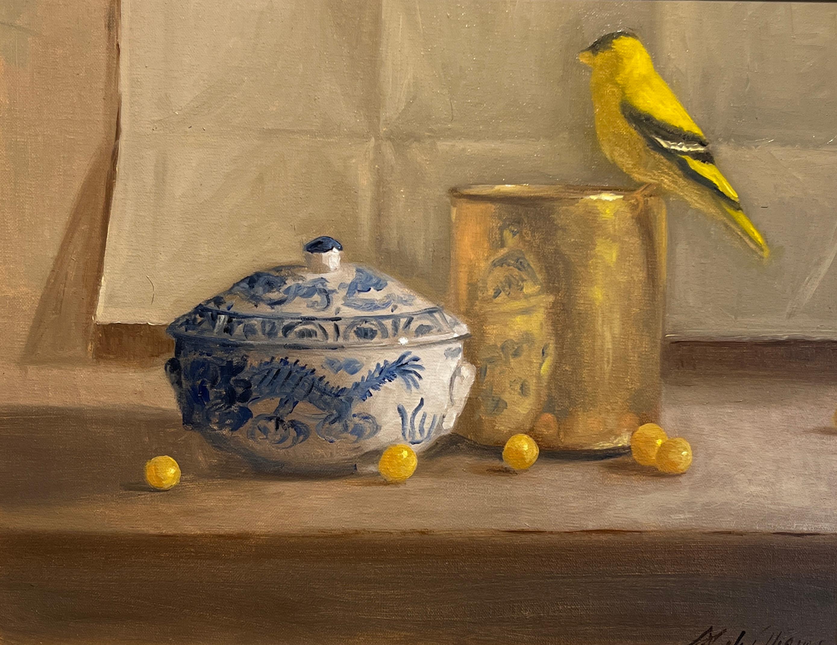 Ginny Williams Still-Life Painting - Still Life with Goldberries
