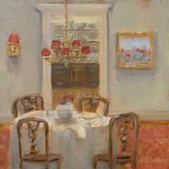 The Dining Room and Lemon by Ginny Williams Framed Interior Oil on Board
