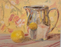 The Pewter Jug by Ginny Williams Framed Still Life Oil on Board, Silver