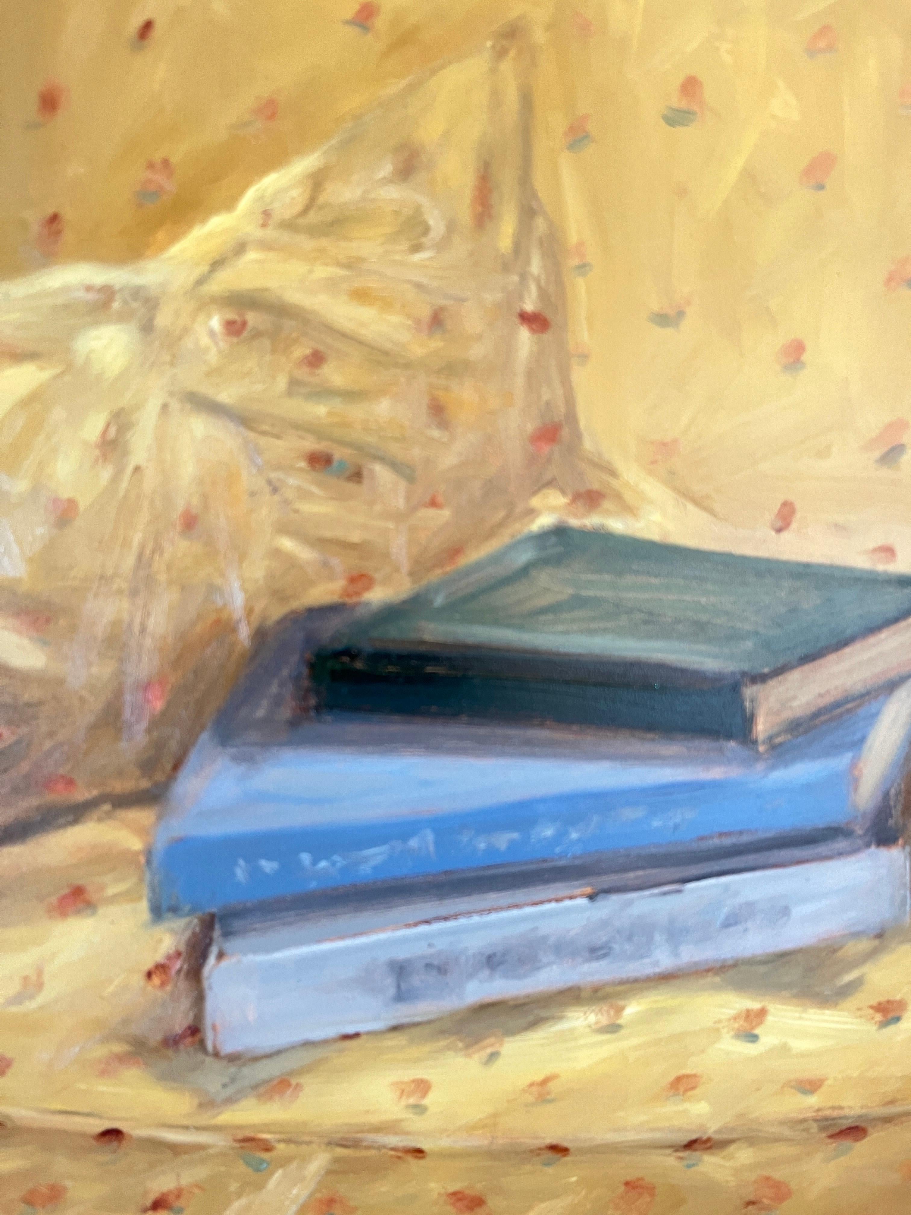 The Yellow Chair (Amerikanischer Realismus), Painting, von Ginny Williams