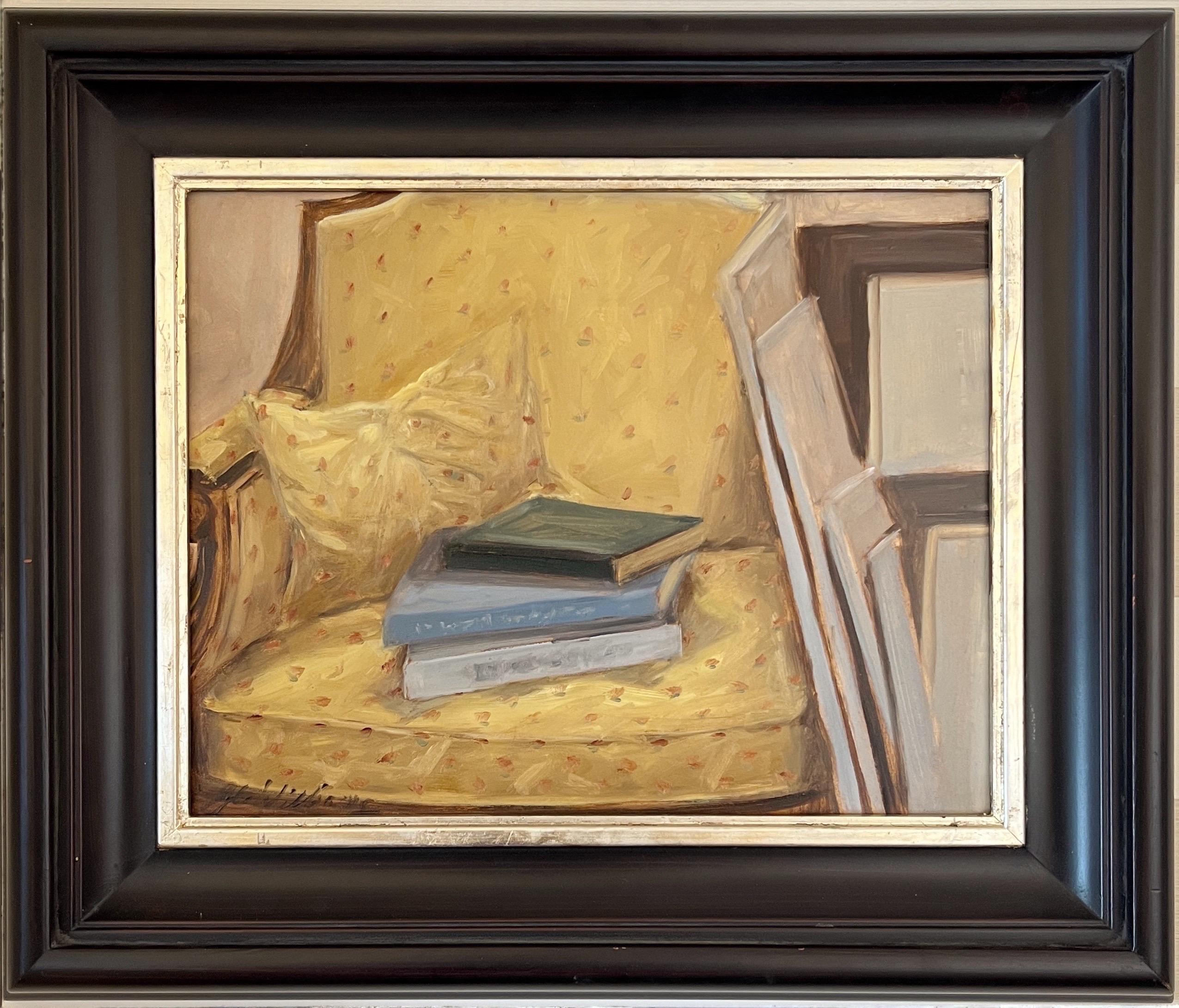 Ginny Williams Still-Life Painting – The Yellow Chair