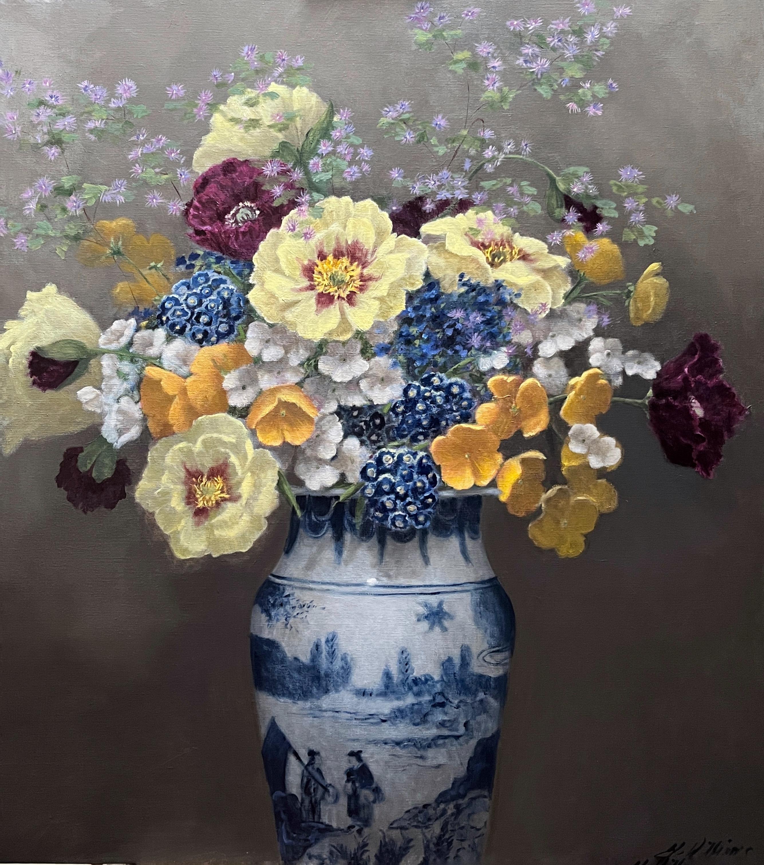 Principios de junio - Still-Life Print Gris de Ginny Williams
