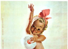 Original Talco Paglieri - al Boro Timo, Italian vintage mid-century modern poste