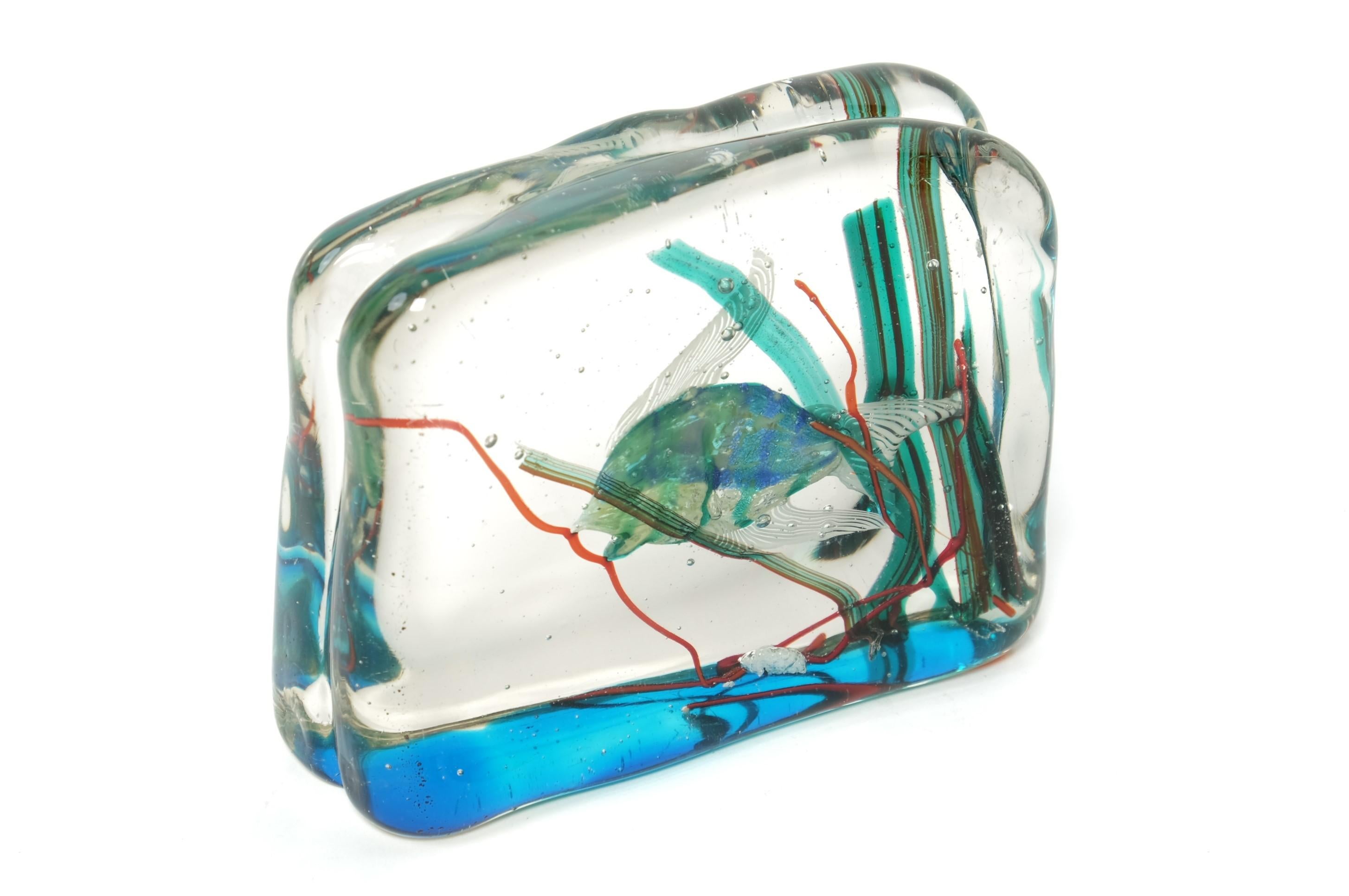 Alfredo Barbini para Cenedese Acuario de cristal de Murano de mediados de siglo, Italia Años 60 en venta 2