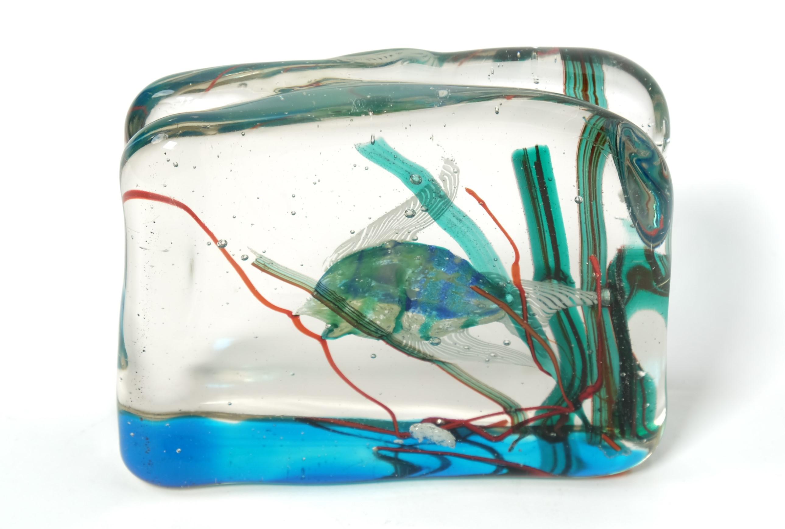 Alfredo Barbini para Cenedese Acuario de cristal de Murano de mediados de siglo, Italia Años 60 en venta 3