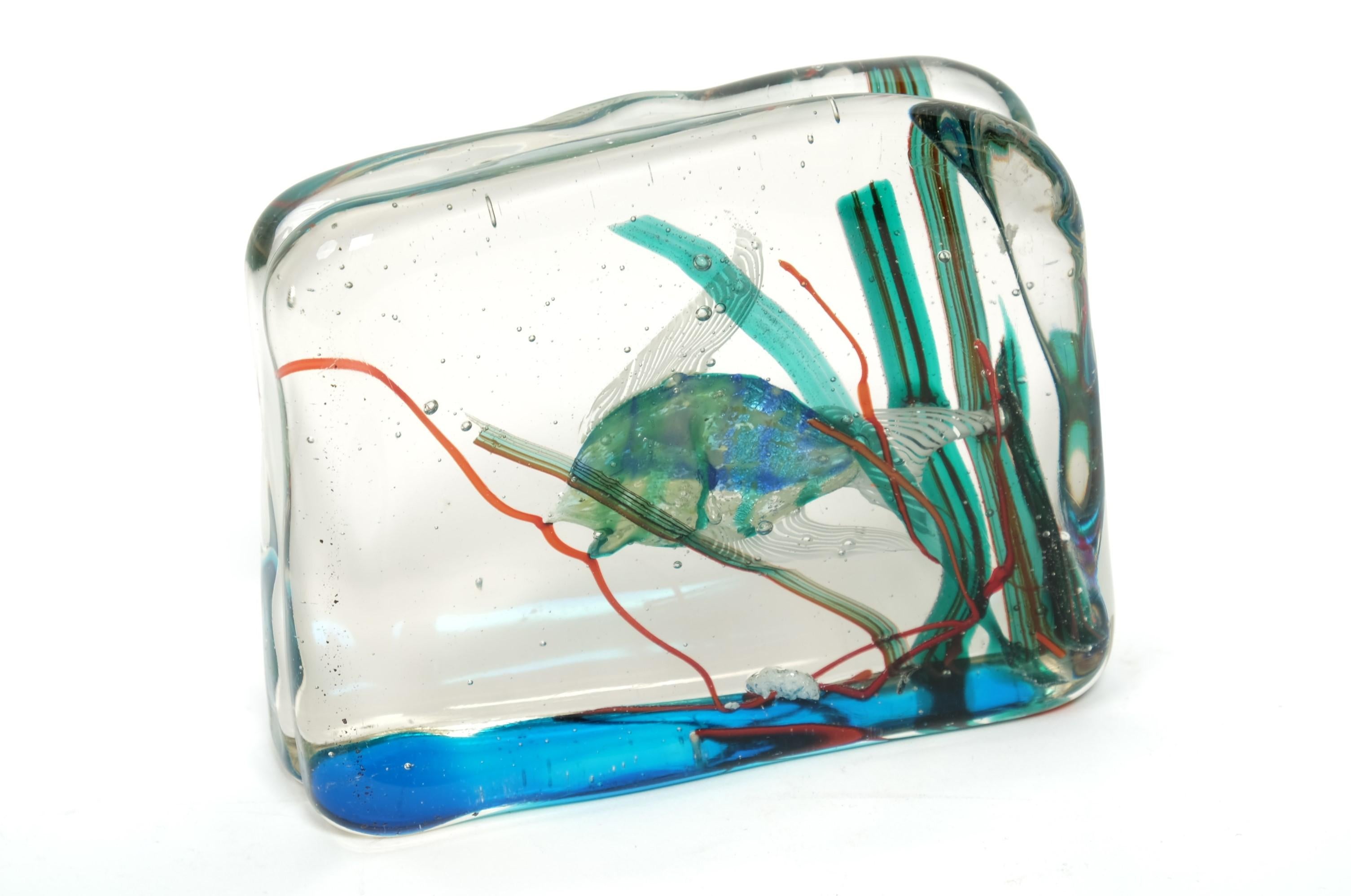Alfredo Barbini para Cenedese Acuario de cristal de Murano de mediados de siglo, Italia Años 60 en venta 5