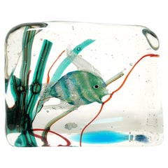 Alfredo Barbini pour Cenedese Aquarium en verre de Murano du milieu du siècle, Italie, années 1960